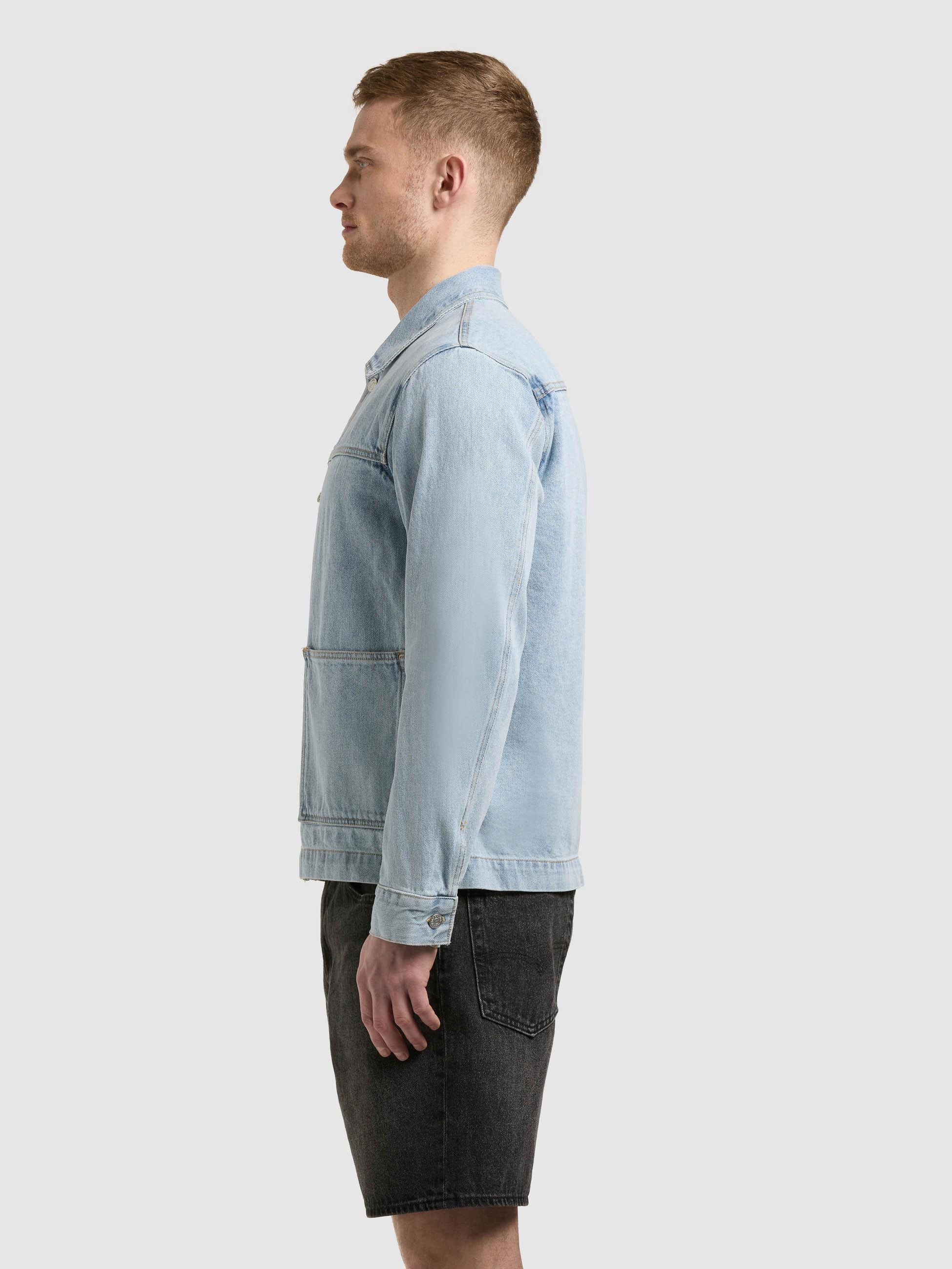 khujo Jeansjacke »Jeansjacke Barto« ohne Kapuze Modische Jacke in Jeans-Optik