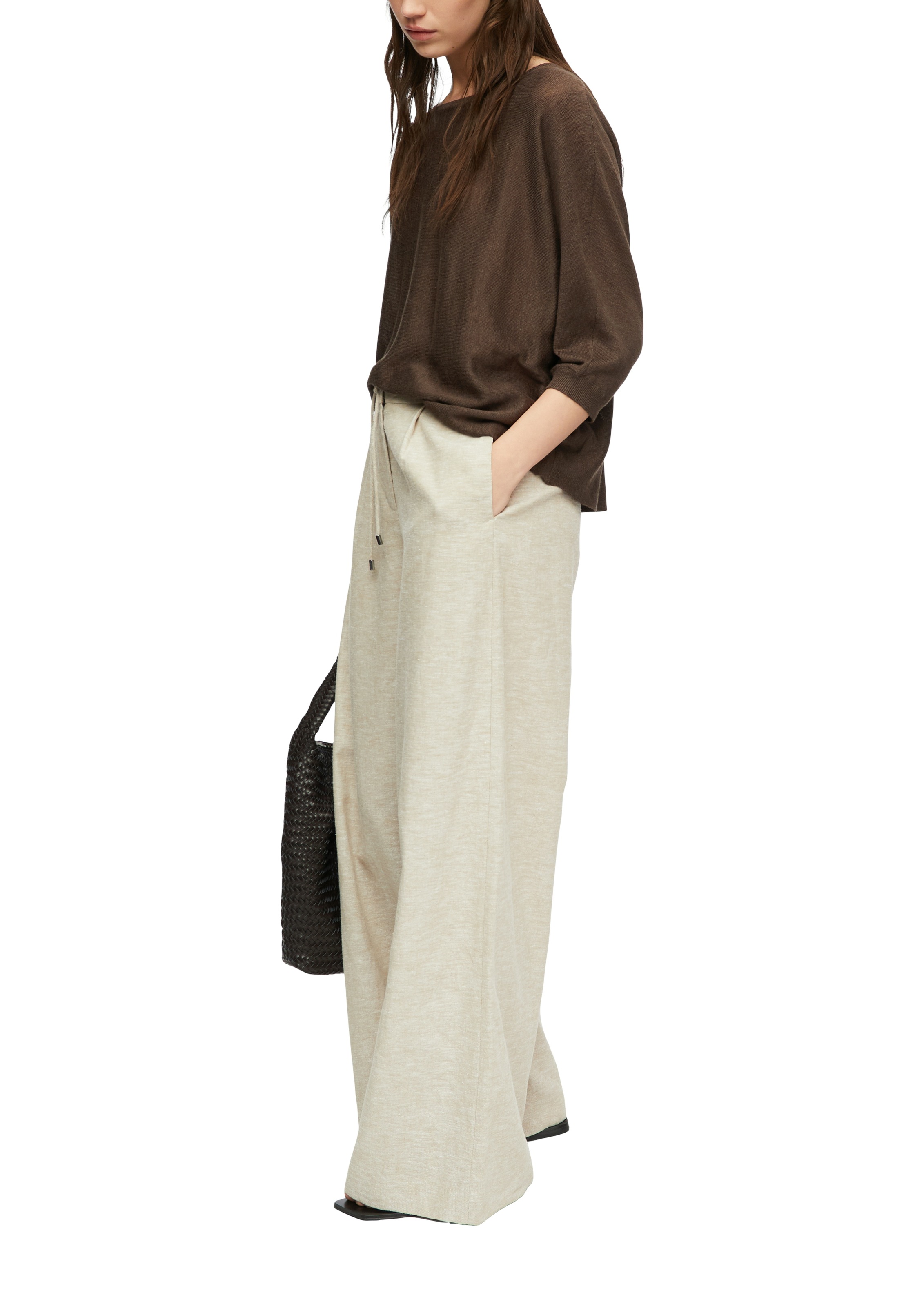 Comma Rundhalspullover in Feinstrick