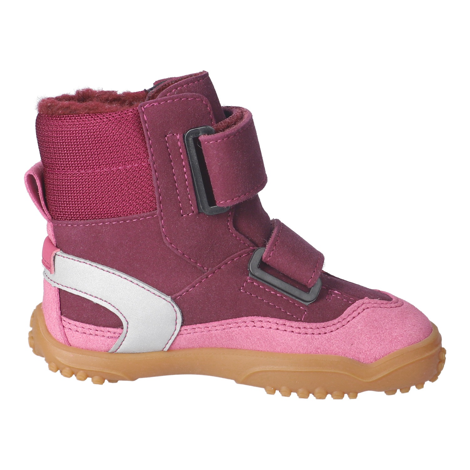 qnuffs Barfußschuh »TANNE«  Klettboots, Winterboots mit praktischem Namensschild an der Ferse