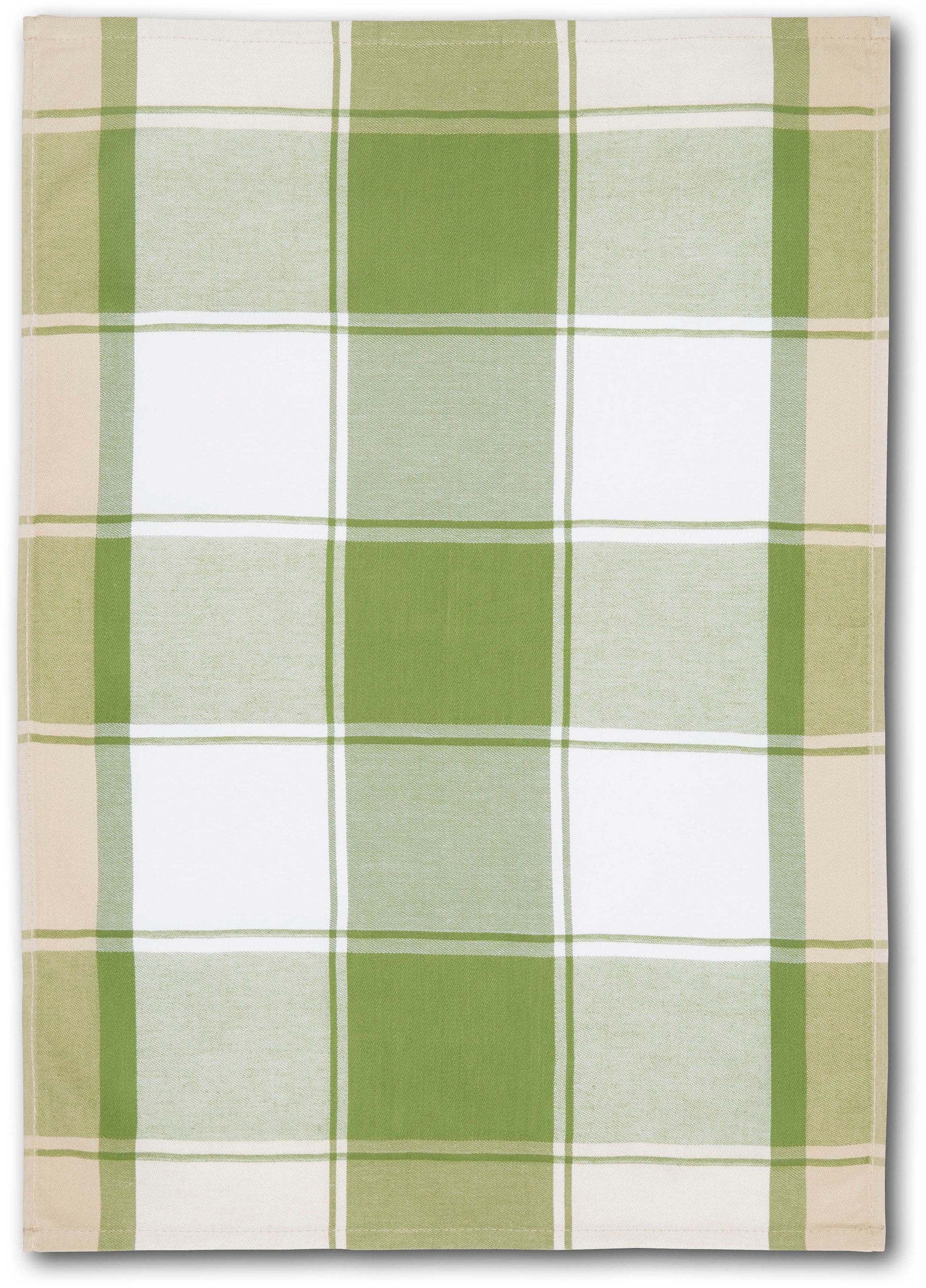 Dyckhoff Geschirrtuch »KARO, Maße je Tuch ca. 50x70 cm, aus 100% Baumwolle«, (Set, 3 tlg.), mit drei verschiedenen Motiven
