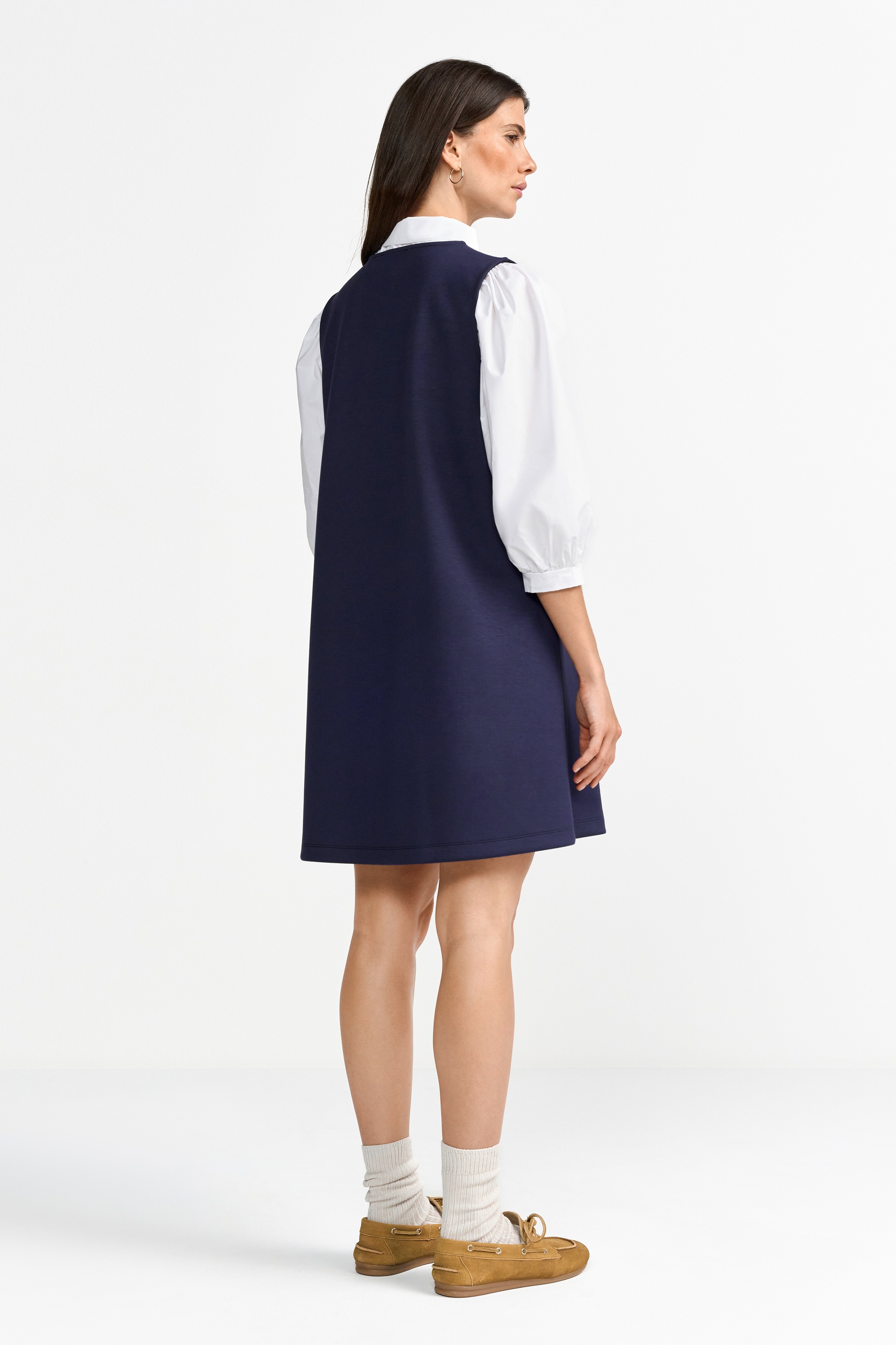 RICHROYAL Jerseykleid, Mit Rundhalsausschnitt
