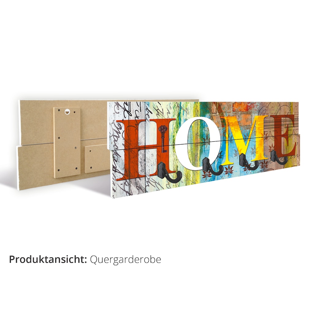 Artland Garderobenleiste »Buntes zu Hause in taktvollen Farben«