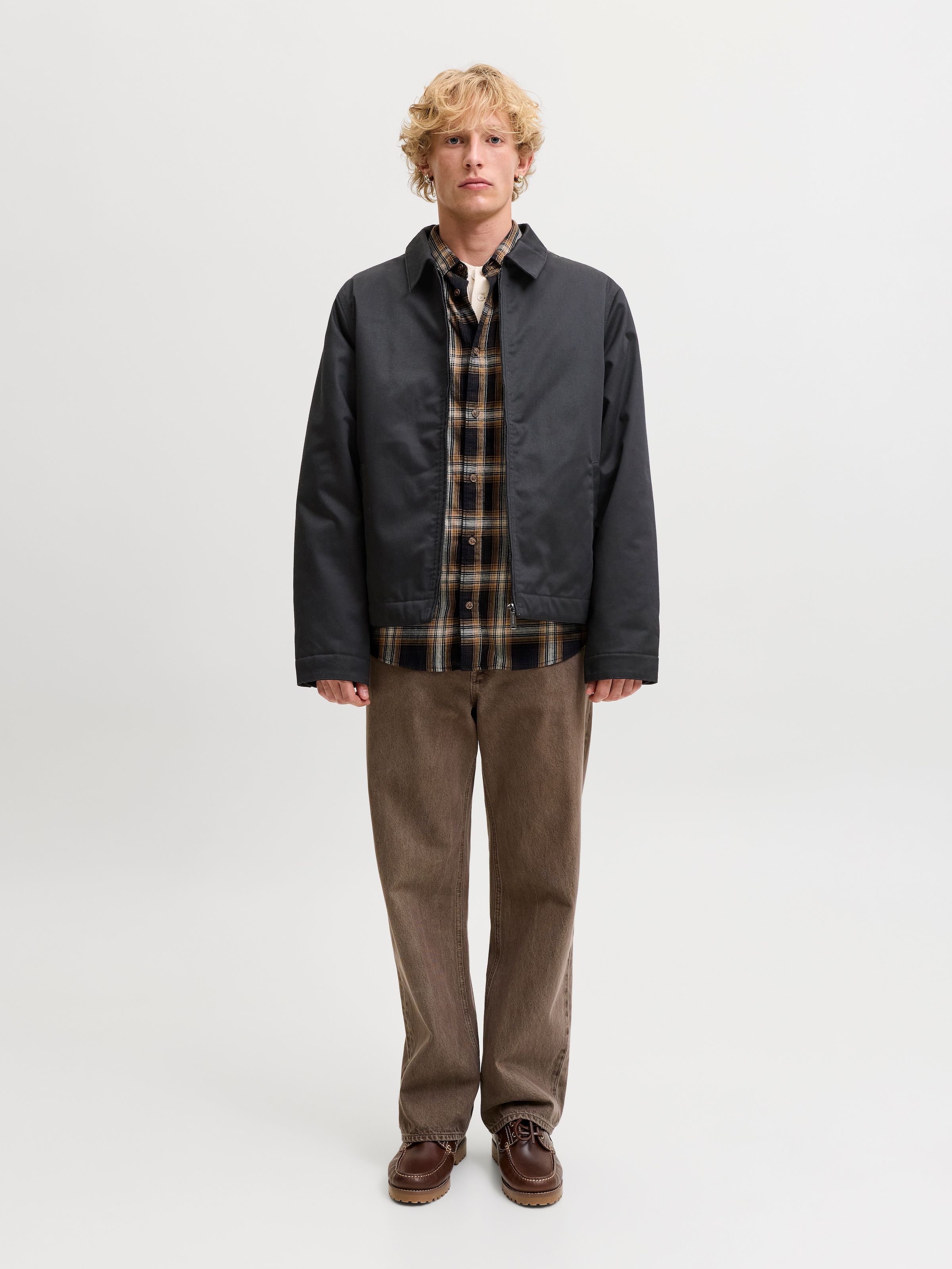 Jack & Jones Kurzjacke »JJECOLTON WORKER JACKET NOOS« Materialmix, regular fit