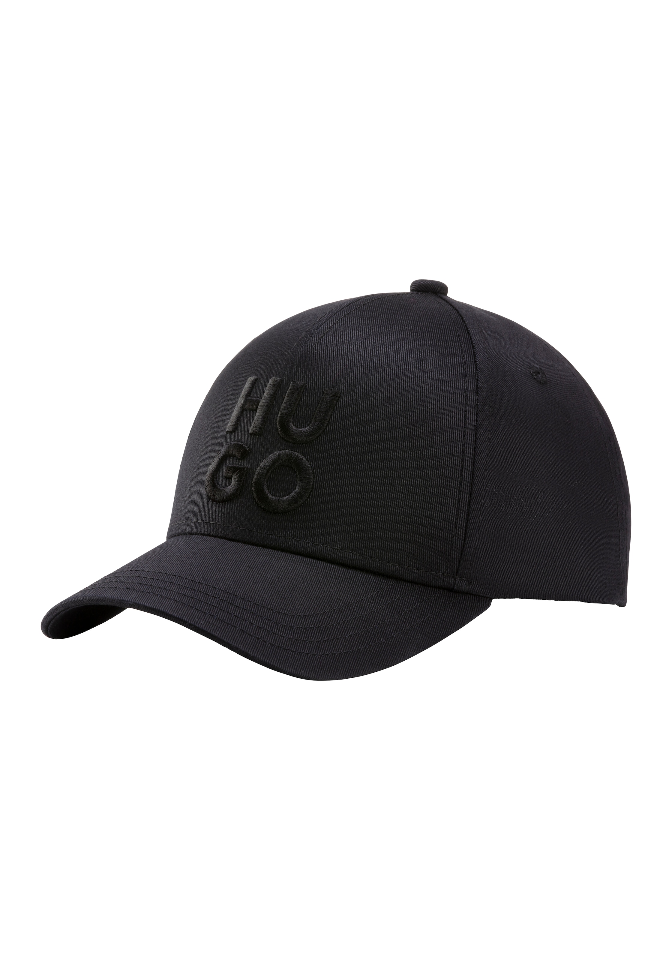 HUGO Fitted Cap »Jude-Stacked«, mit 3D Logostickerei, verstellbarer Verschluss