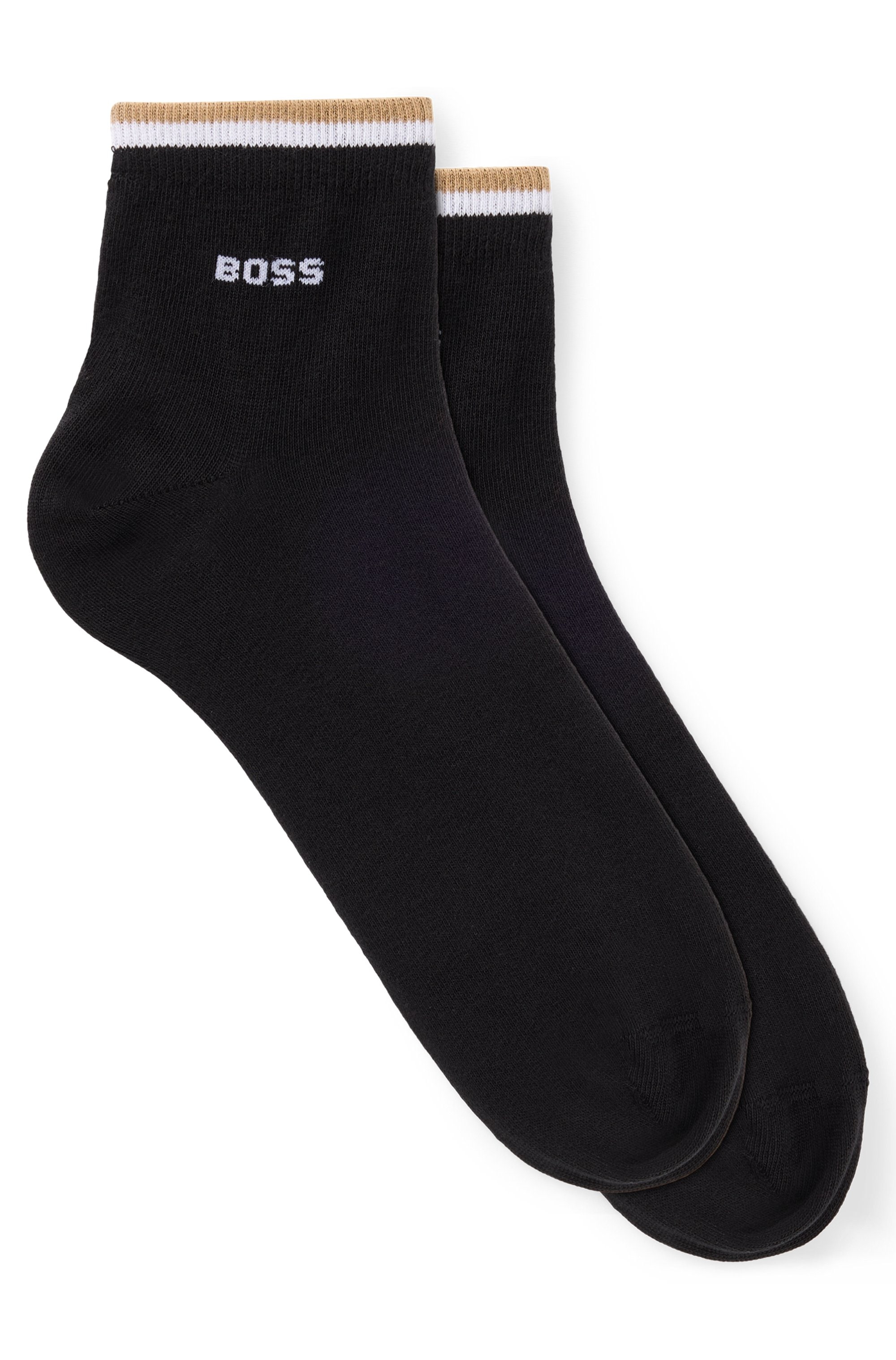 BOSS Freizeitsocken »2P SH Stripe CC« Packung, 2er, 2 Stk. tlg. mit BOSS Schriftzug