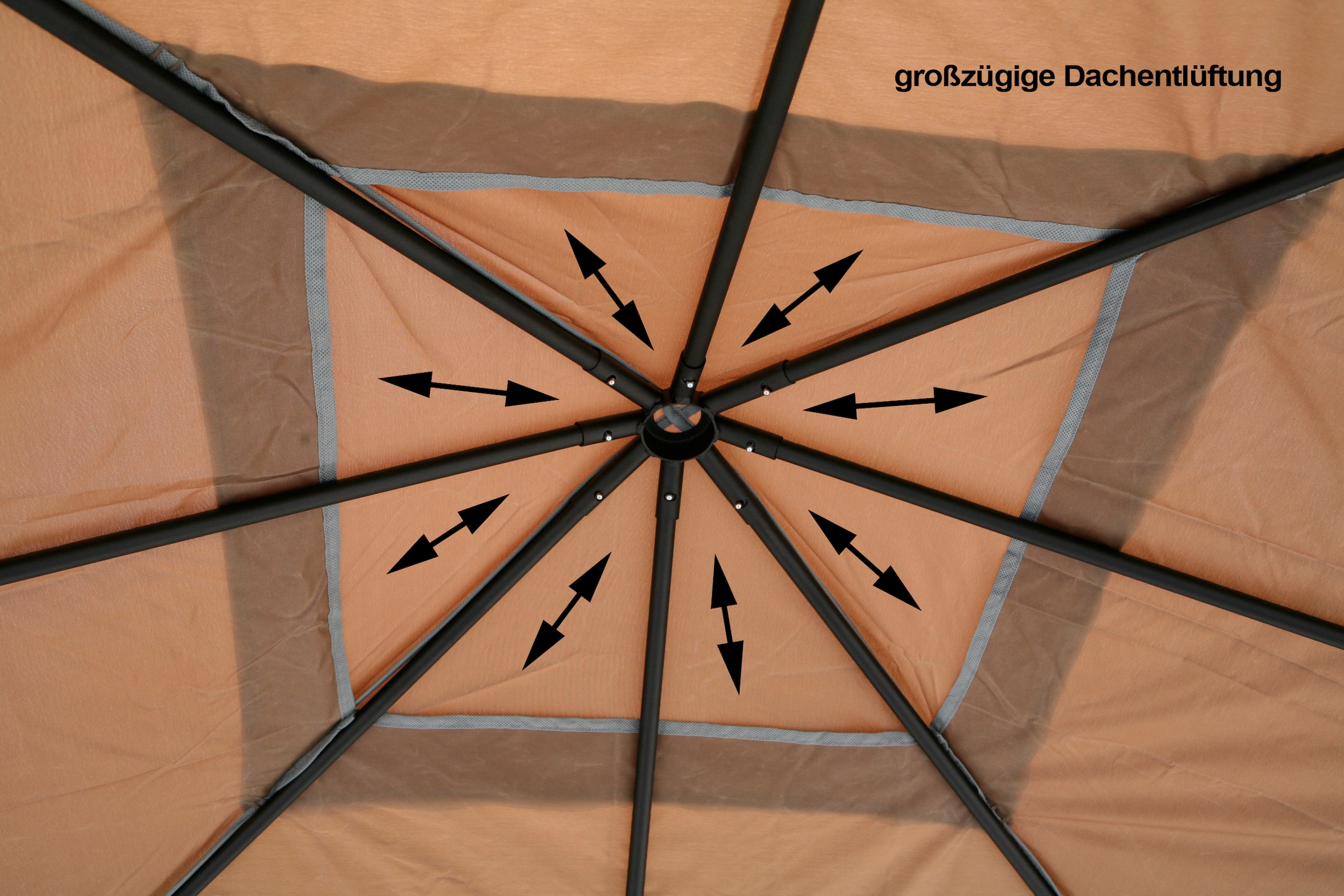 Grasekamp Pavillon »Antik Rimini Flex«, BxT: 293x293 cm, in versch. Farben