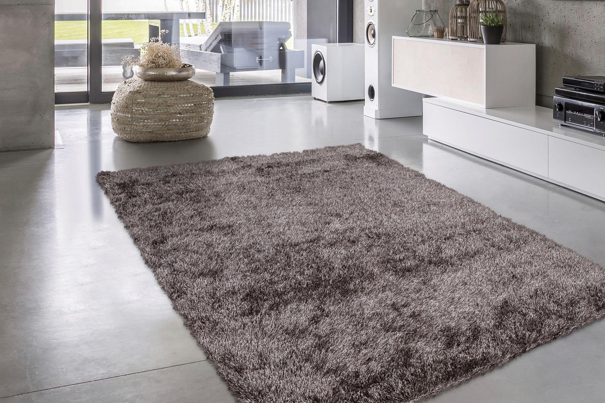 calo-deluxe Hochflor-Teppich »Masada 900«, rechteckig, 40 mm Höhe, Wohnzimmer