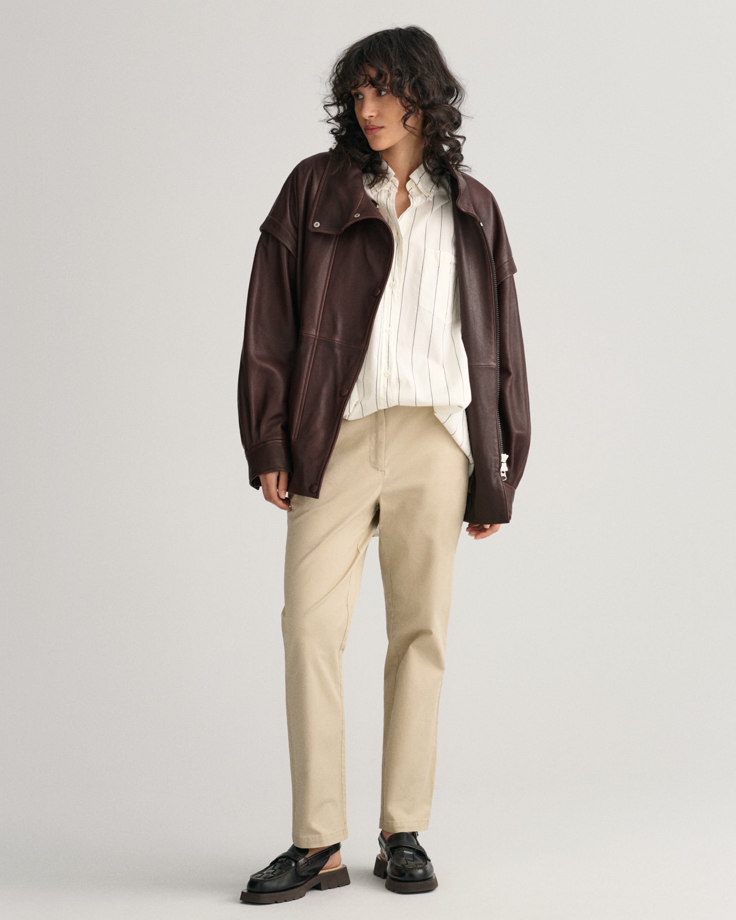 Gant Chinohose »SLIM CHINOS«, mit verkürzter Länge