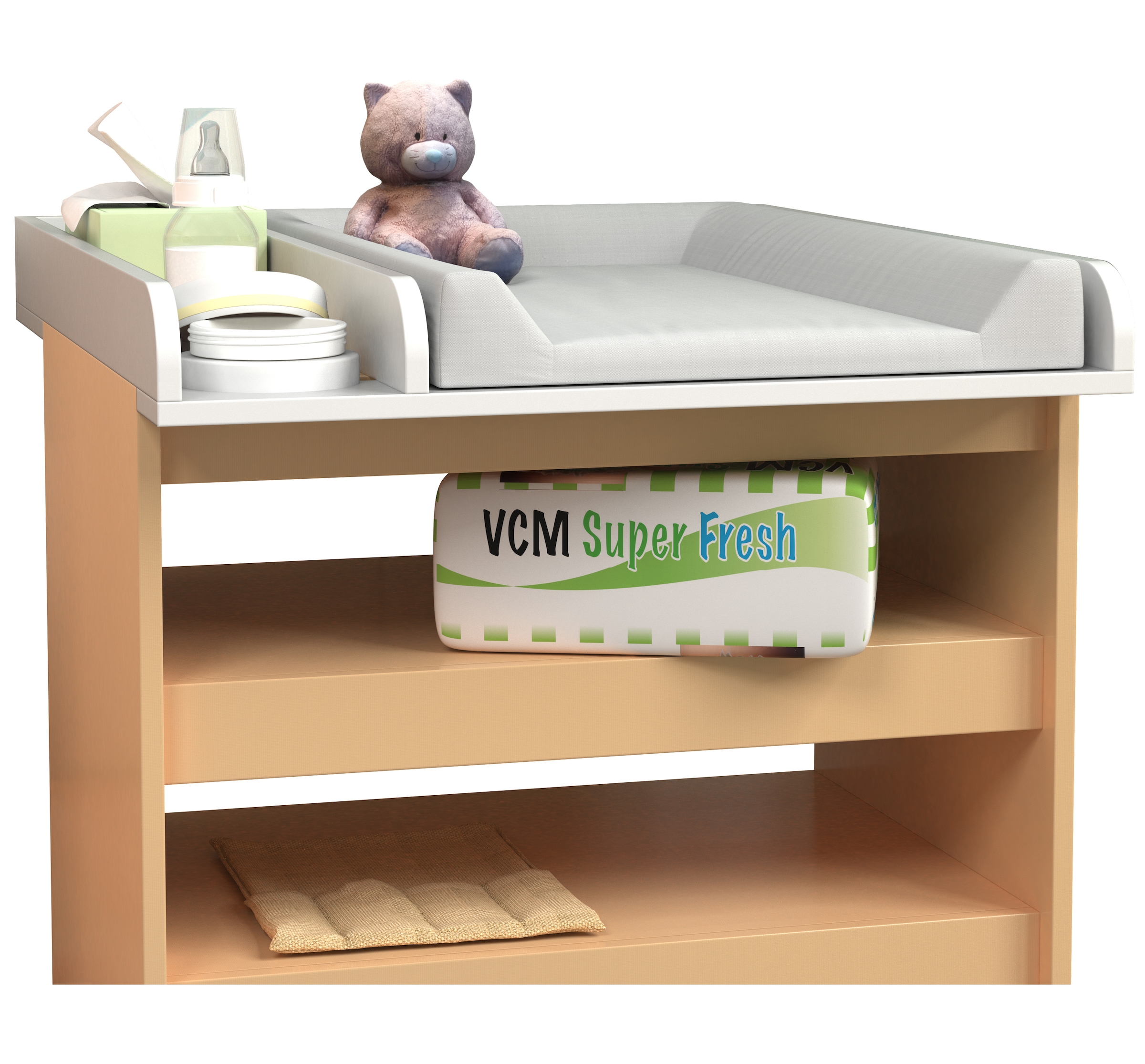 VCM Wickelaufsatz »Wickelaufsatz Wickeltisch Wickelauflage Malira M«