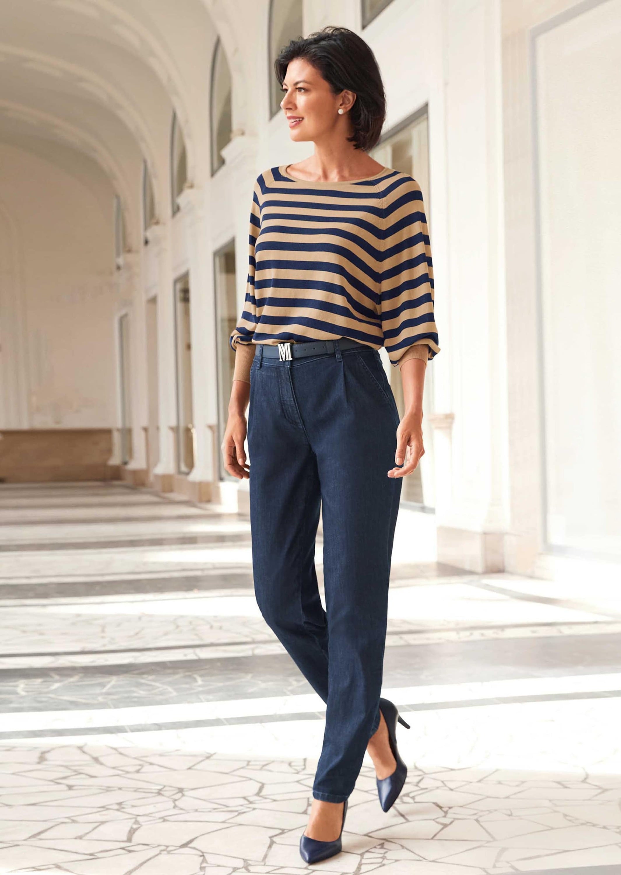 MADELEINE Longpullover »Pullover Pullover mit Fledermausärmeln«