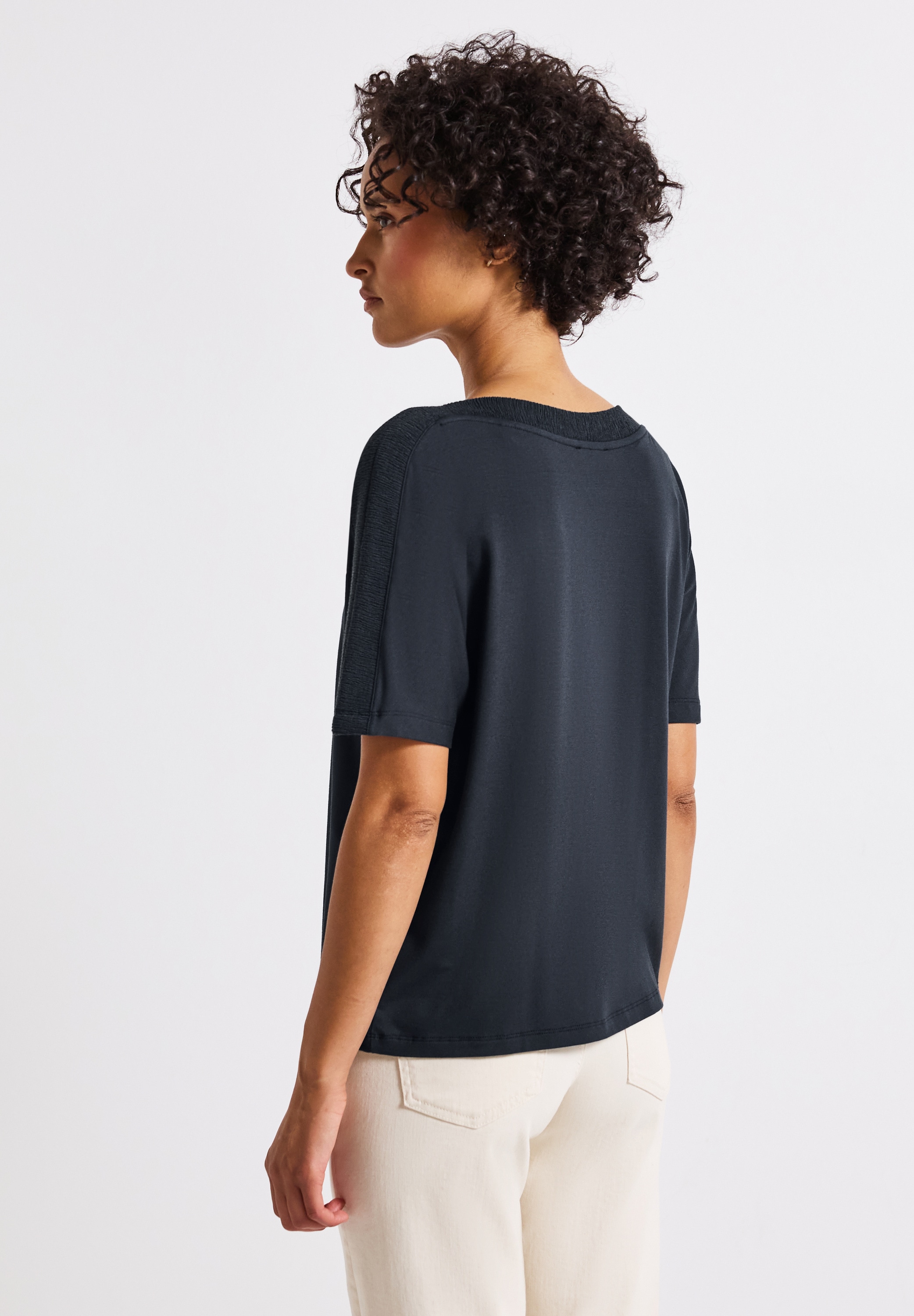 STREET ONE T-Shirt, mit Strukturdetail