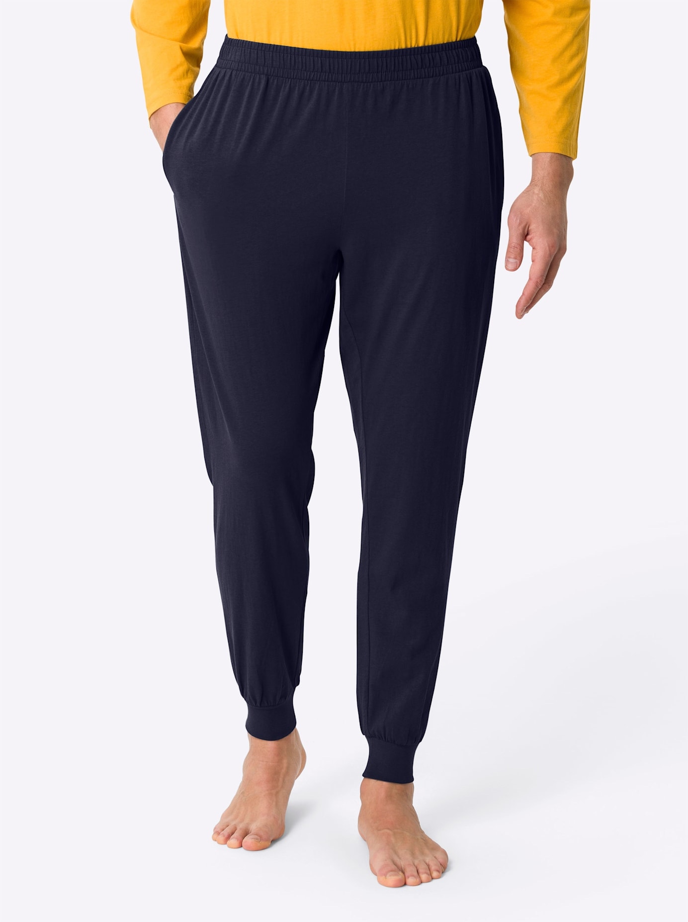 HerrenSchlafhose in blau, Größe 48/50