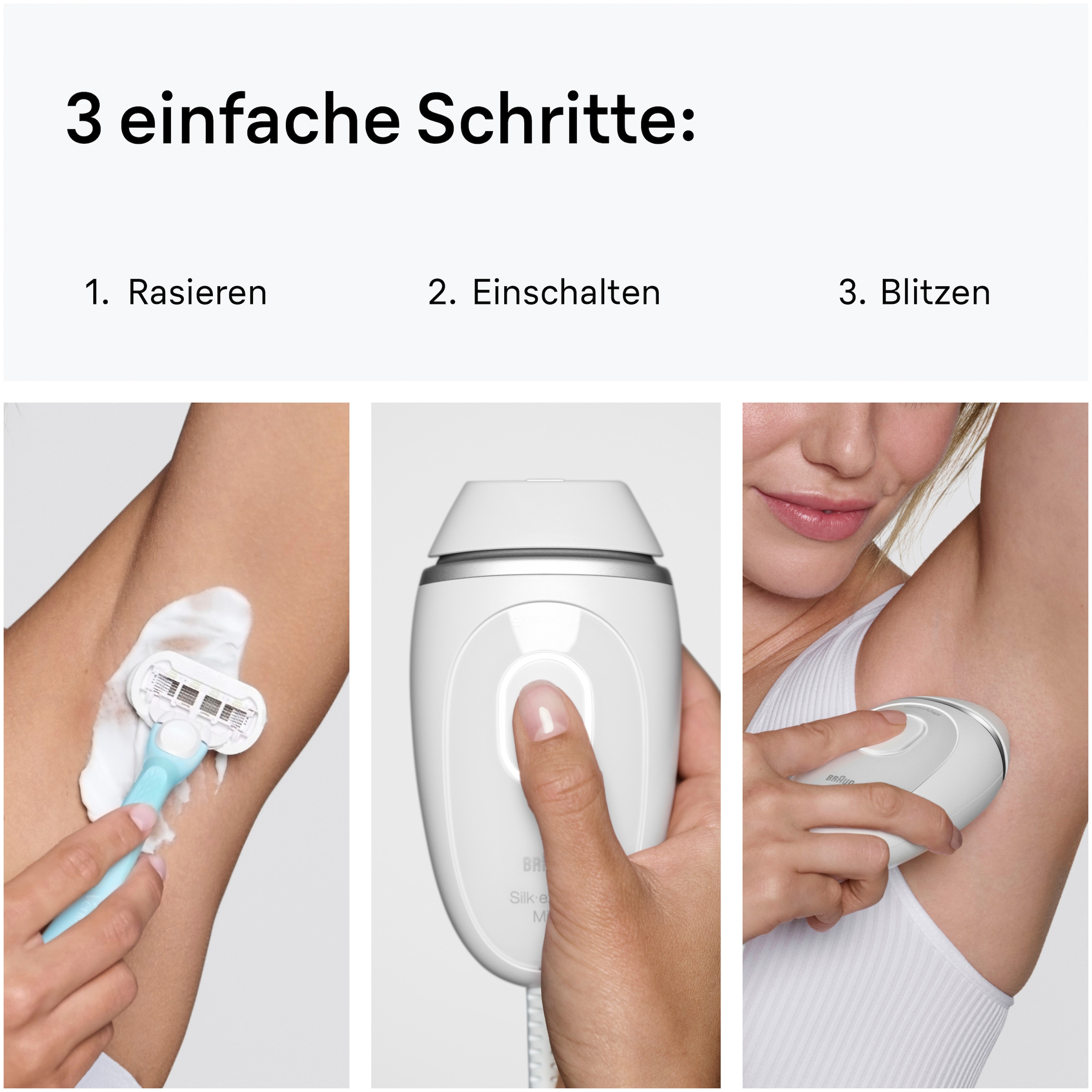 Braun IPL-Haarentferner »Silk-expert Pro IPL PL1115« 300.000 Lichtimpulse mit Tasche, Mini-Gesichtshaarentferner, Bikini-Trimmer, Venus Rasierer