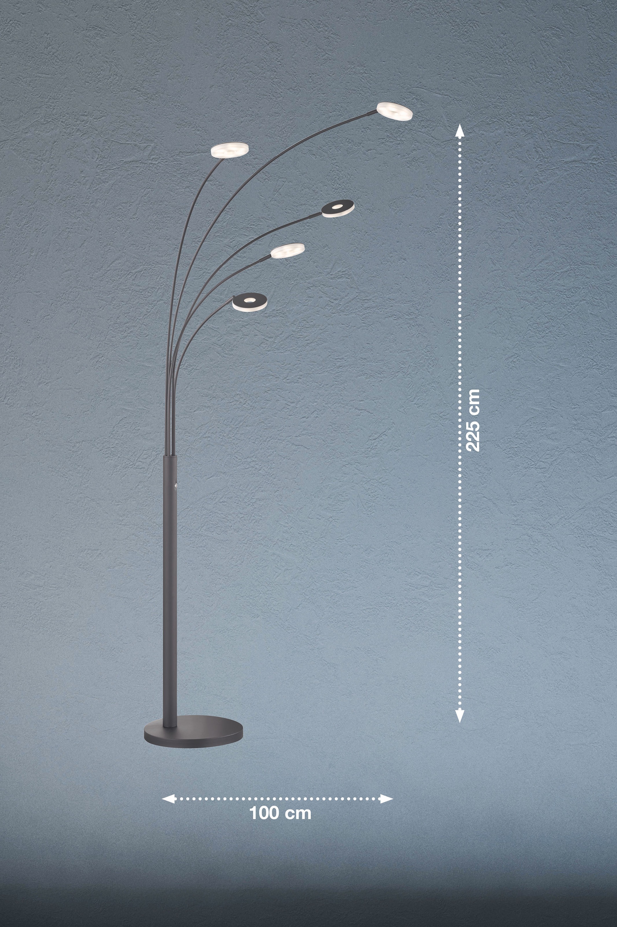 FISCHER & HONSEL LED Bogenlampe »Dent«, 5 flammig-flammig bestellen online  bei OTTO
