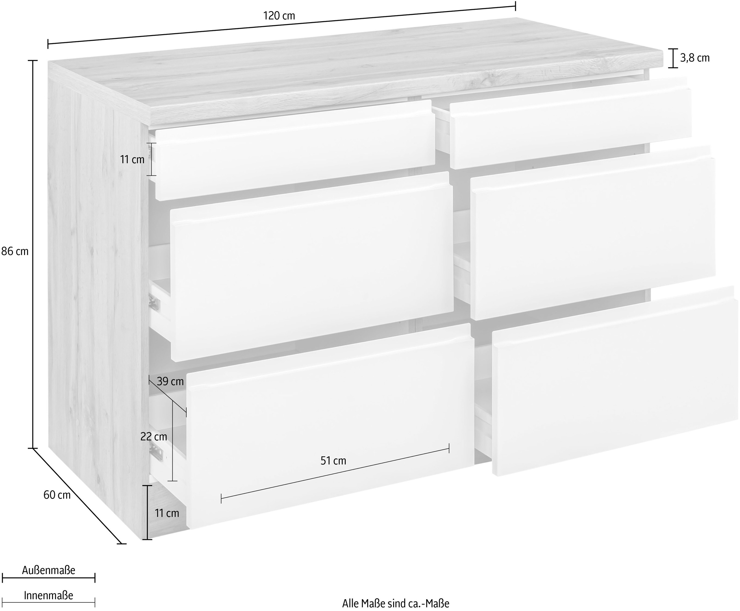 KOCHSTATION Unterschrank »KS-Bruneck«, >>Bruneck