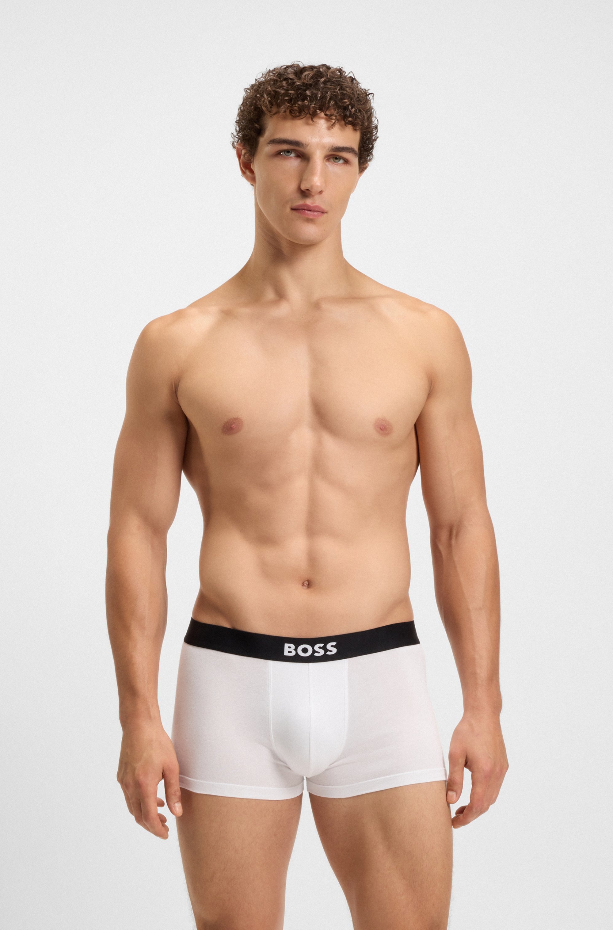 BOSS Trunk »3P Trunk BOSS ONE«, mit unifarbenen Bund