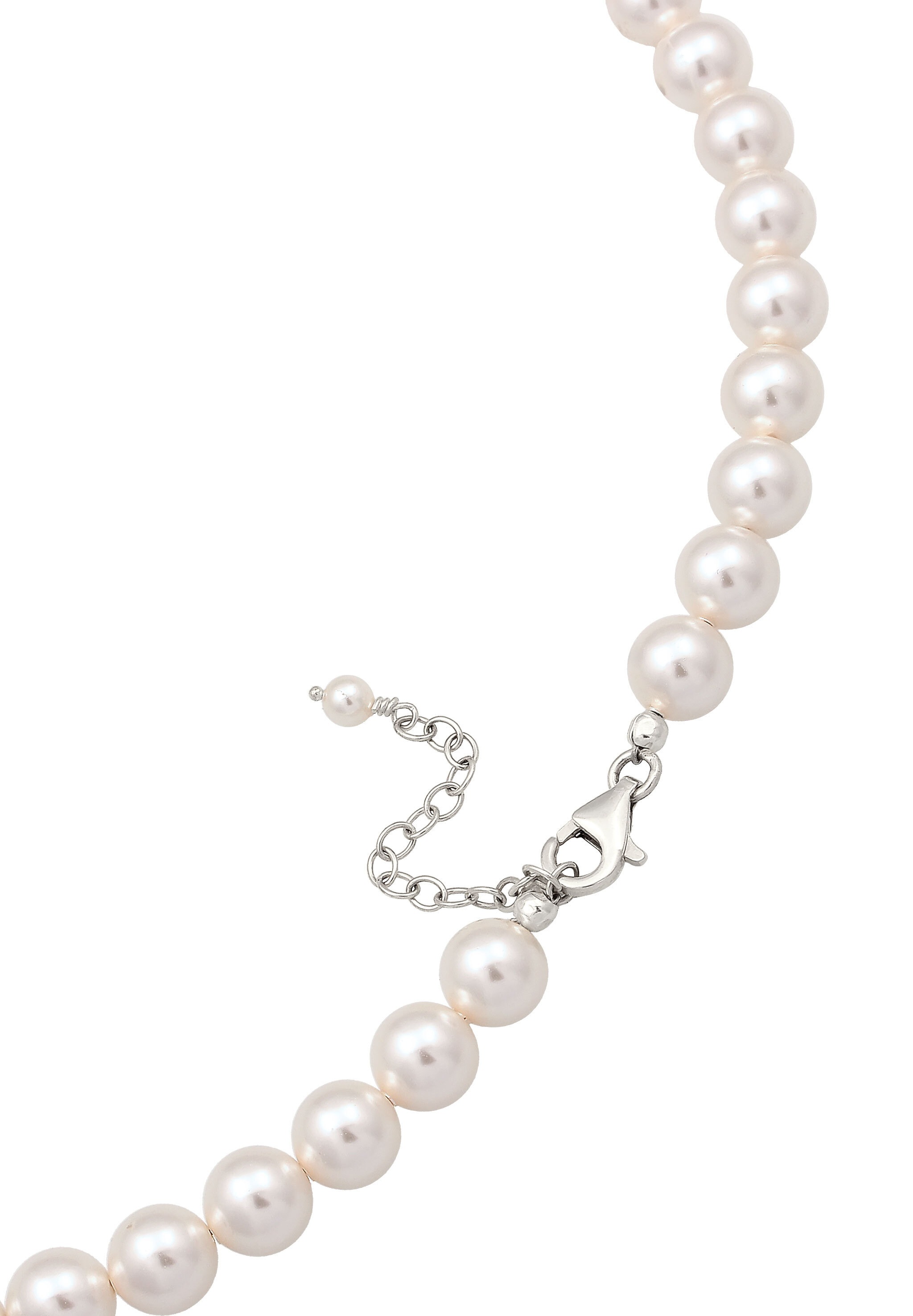 Elli Silberkette »Halskette mit Perlen von Swarovski(R) 925 Sterling Silber«