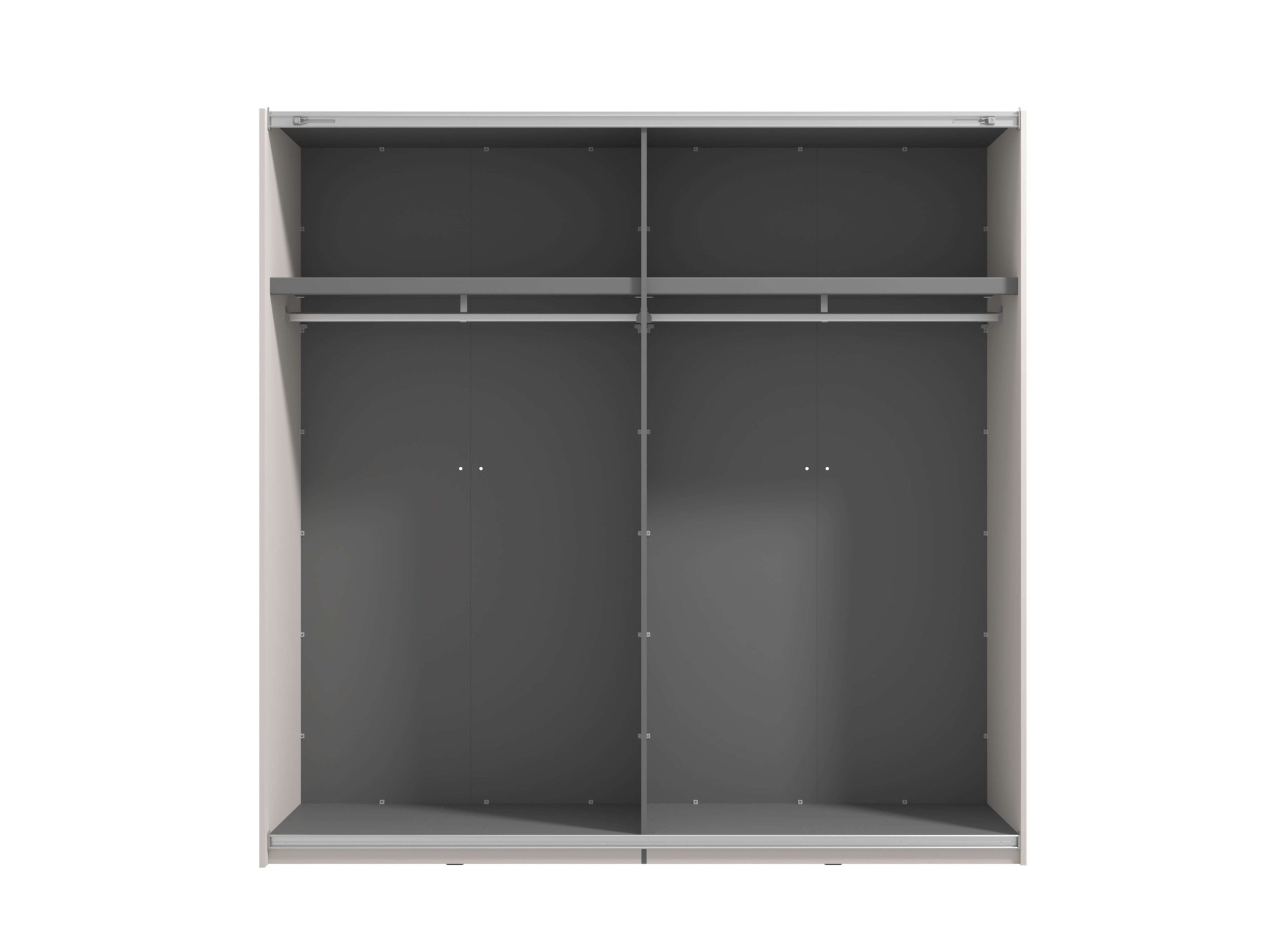 INOSIGN Schwebetürenschrank »Lucca, Kleiderschrank mit Spiegel und Glastür, FSC®-zertifiziert« wahlweise mit 3 verschiedenen Innenausstattungen, 220x62x217,5cm