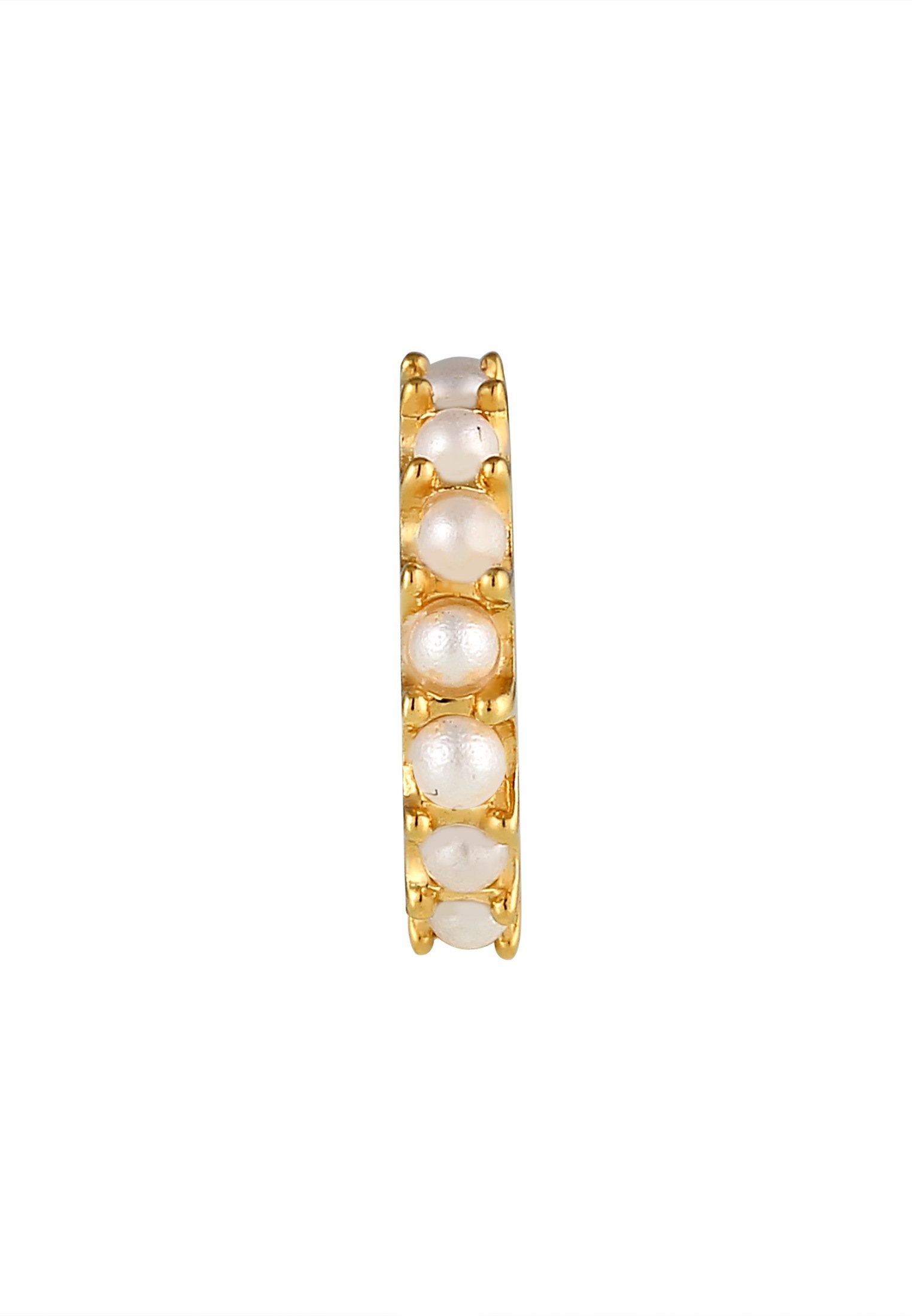 Elli Ohrklemme »Ohrringe Single Earcuff Perlen 925 Silber vergoldet«