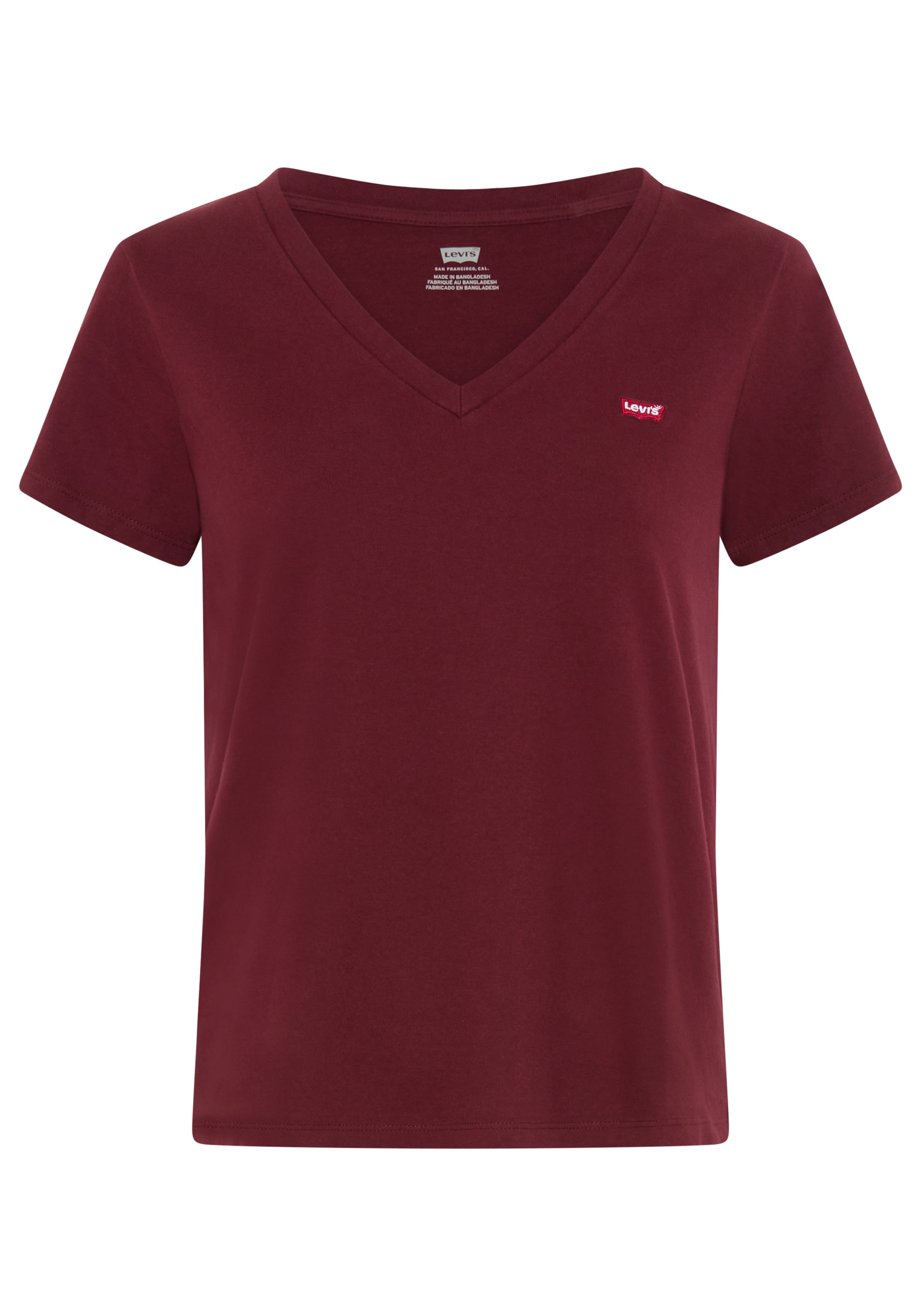 Levi's® V-Shirt »Perfect Tee« mit kleinem Batwing- Logo