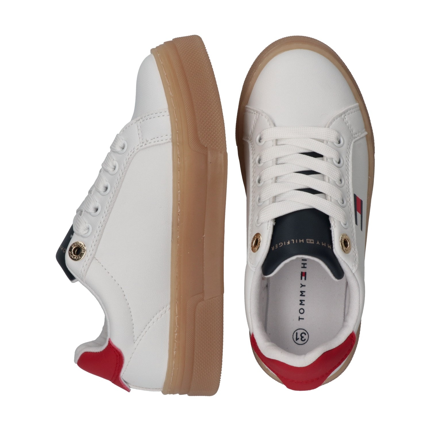 Tommy Hilfiger Sneaker  Retro Sneaker, Schnürschuh, Halbschuh mit Plateausohle
