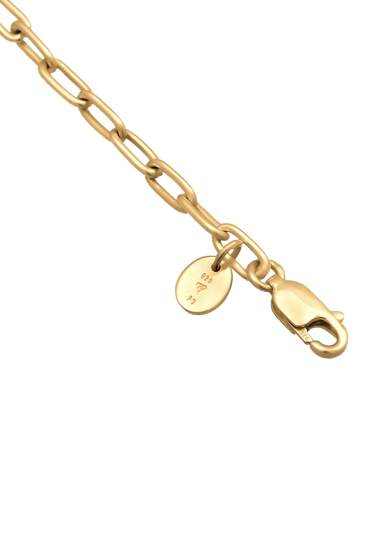 Elli Premium Silberkette »Halskette Muscherlkernperle Rhodonit Rosa 925 Sterling Silber vergoldet«