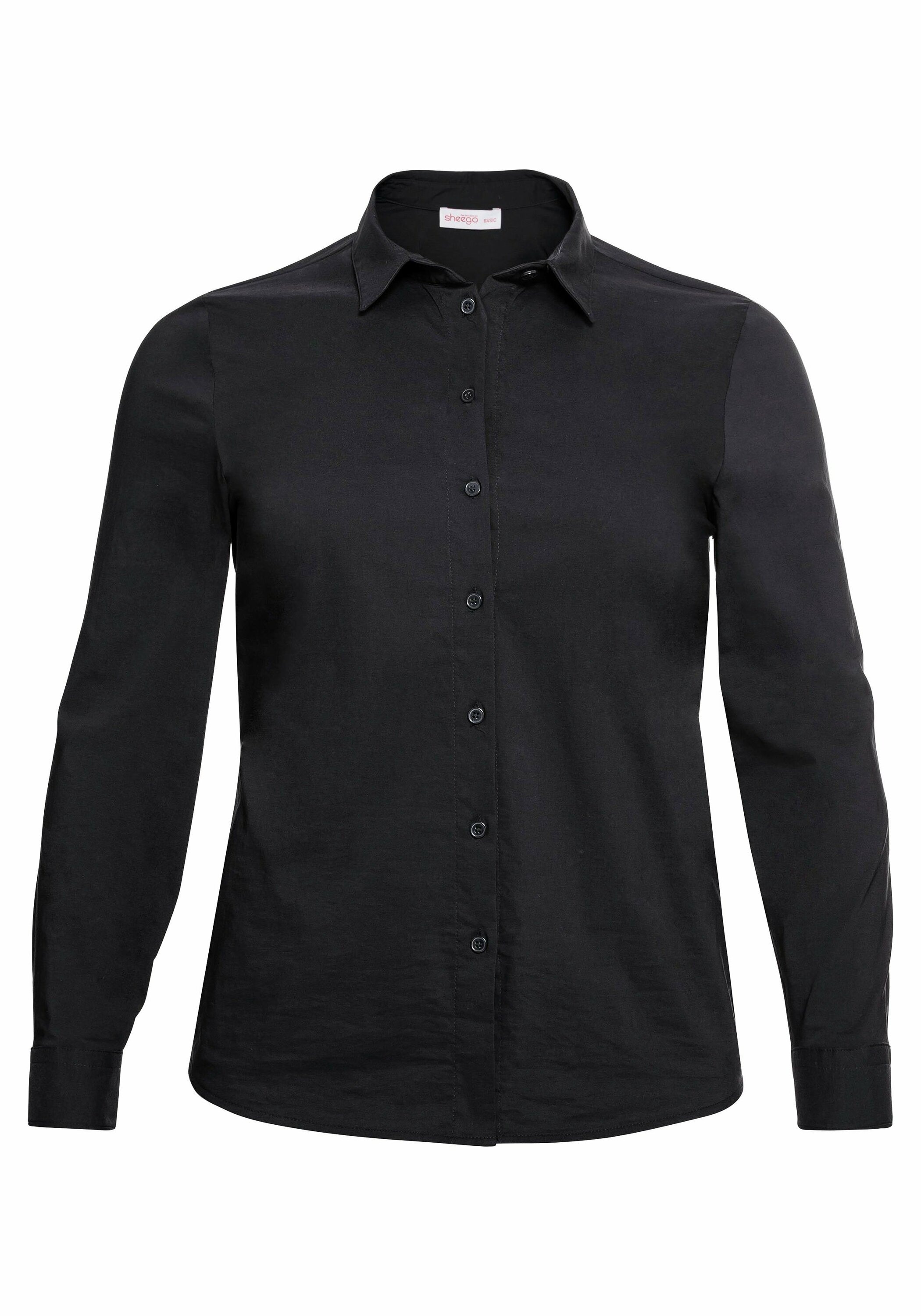 Sheego Hemdbluse »Bluse mit Stretch-Anteil«, mit Stretch-Anteil