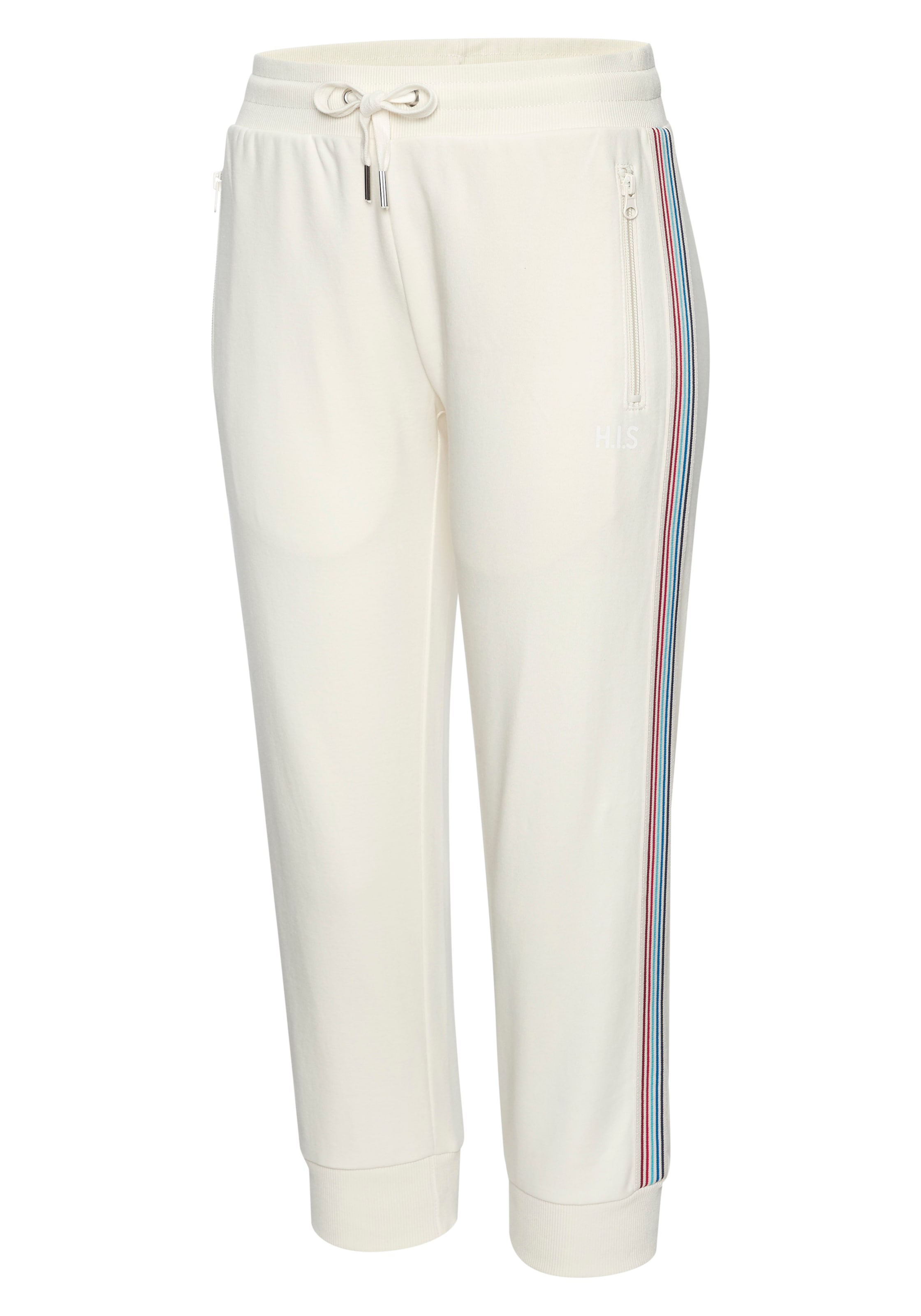 H.I.S Relax-Caprihose  mit seitlichen Tapestreifen