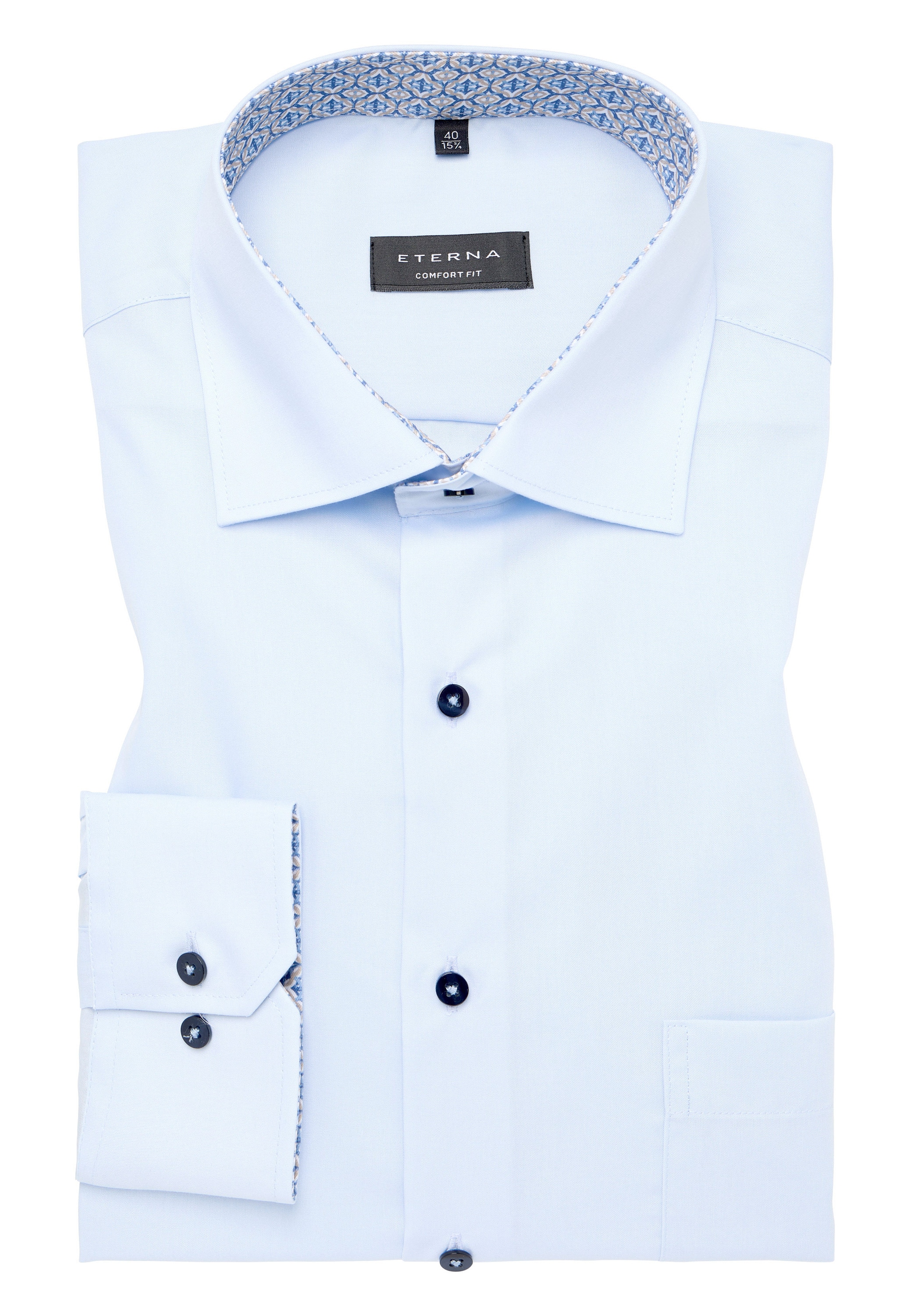 Eterna Langarmhemd »COMFORT FIT«, NON IRON (bügelfrei)