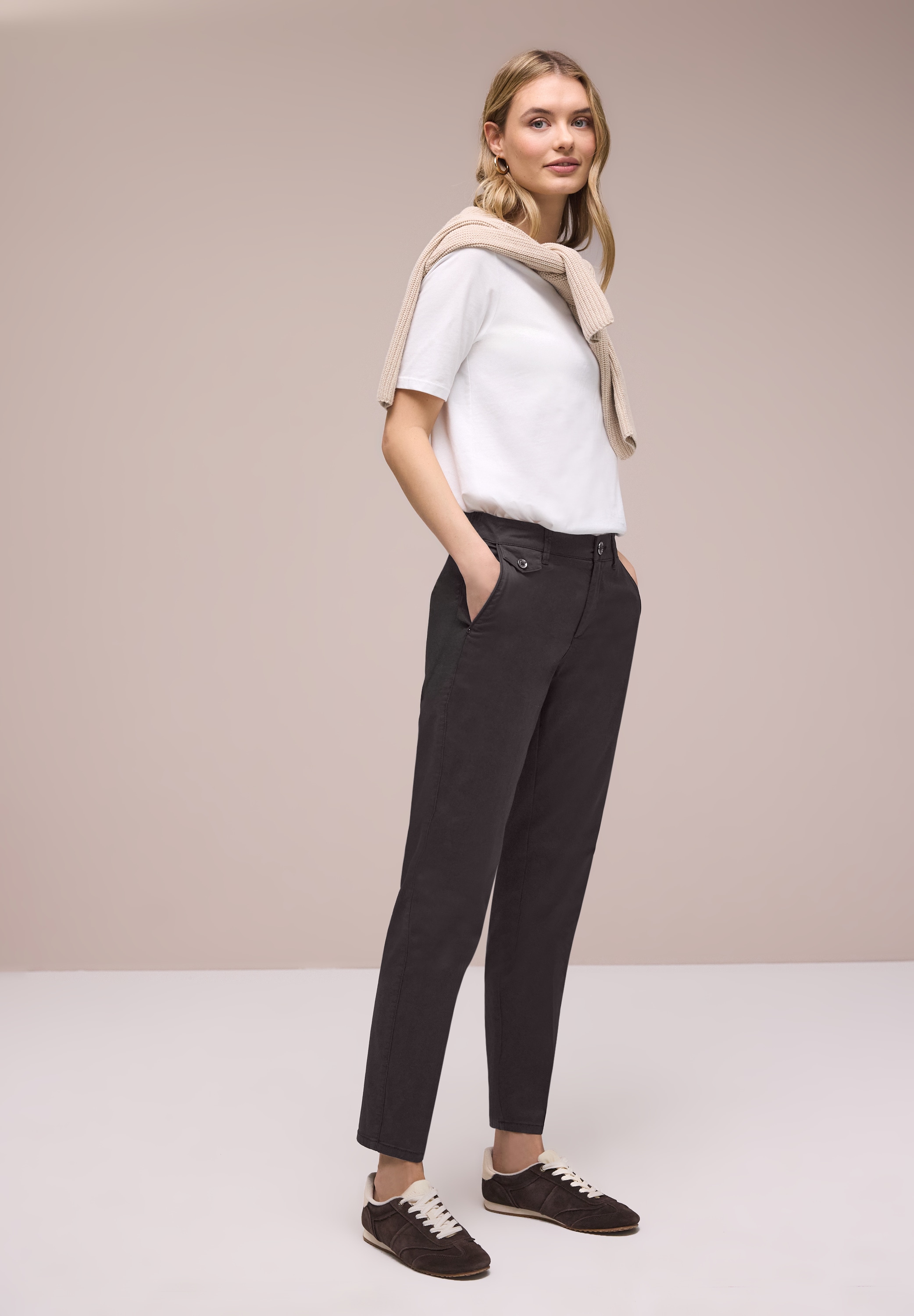 STREET ONE Chinohose  aus Twillstoff