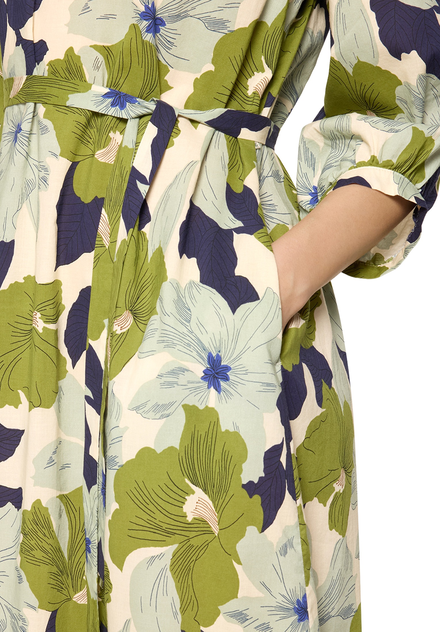 Cartoon Sommerkleid »Blumenkleid mit Bindegürtel«