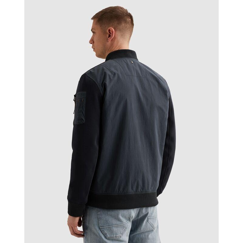 PME LEGEND Bomberjacke Ärmel aus Sweatware, Vorder- und Rückenteil aus Webware