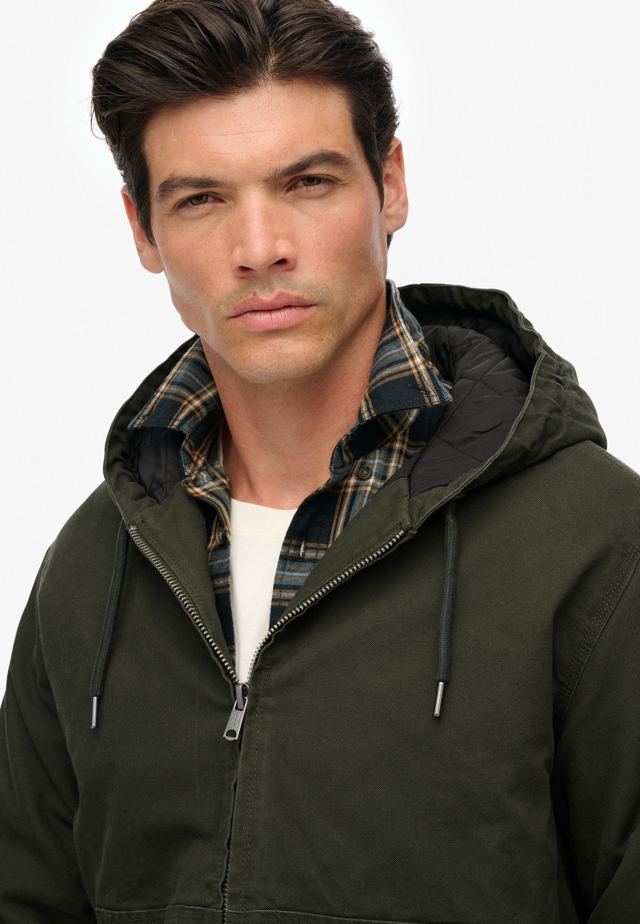 Superdry Parka »CANVAS SURPLUS HOODED JKT«, mit Kapuze