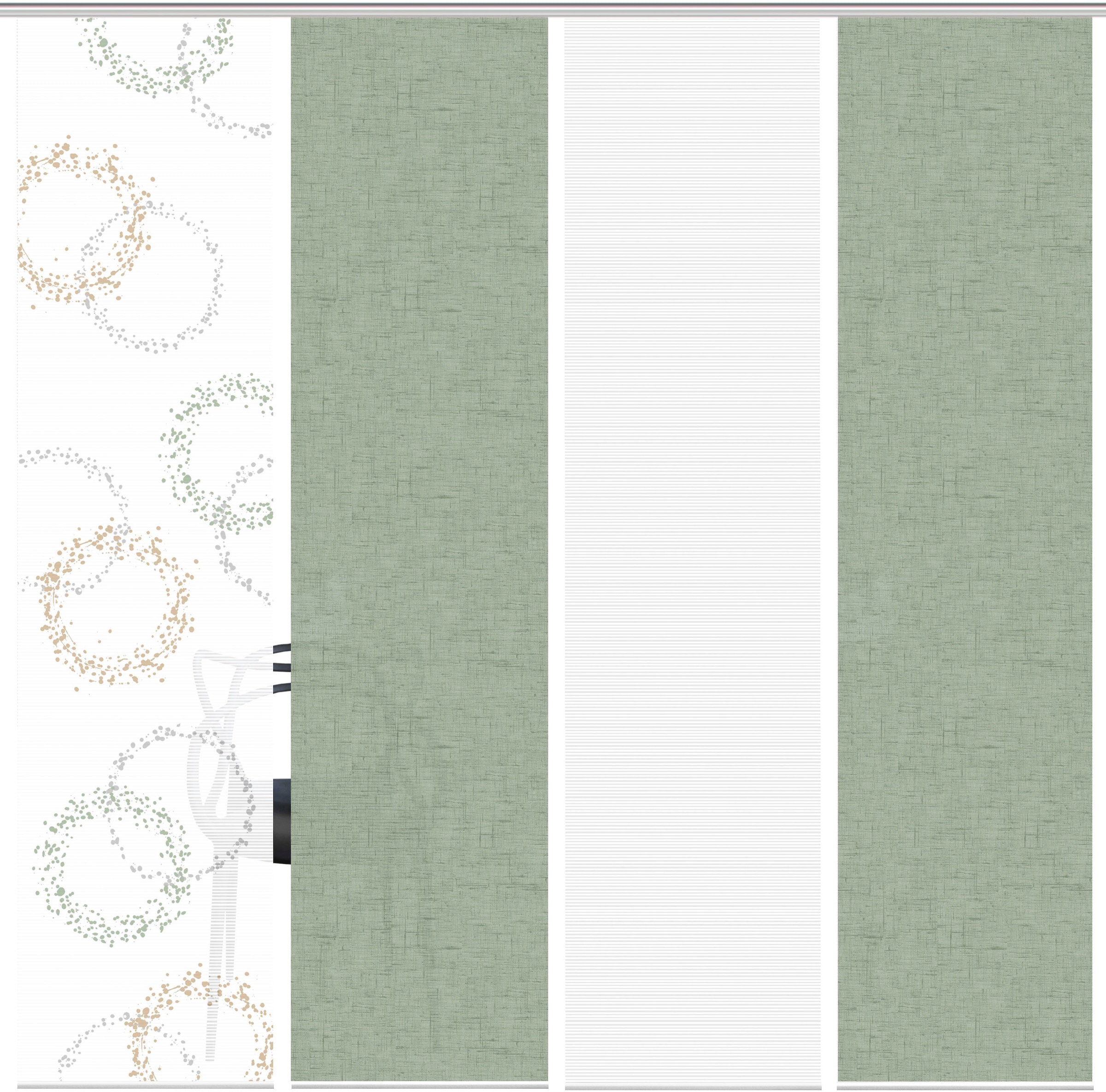 Vision S Schiebegardine »AINUR 4er SET« Paneelwagen 4 Stk. tlg. Schiebevorhang Digidruck 4er Set AINUR