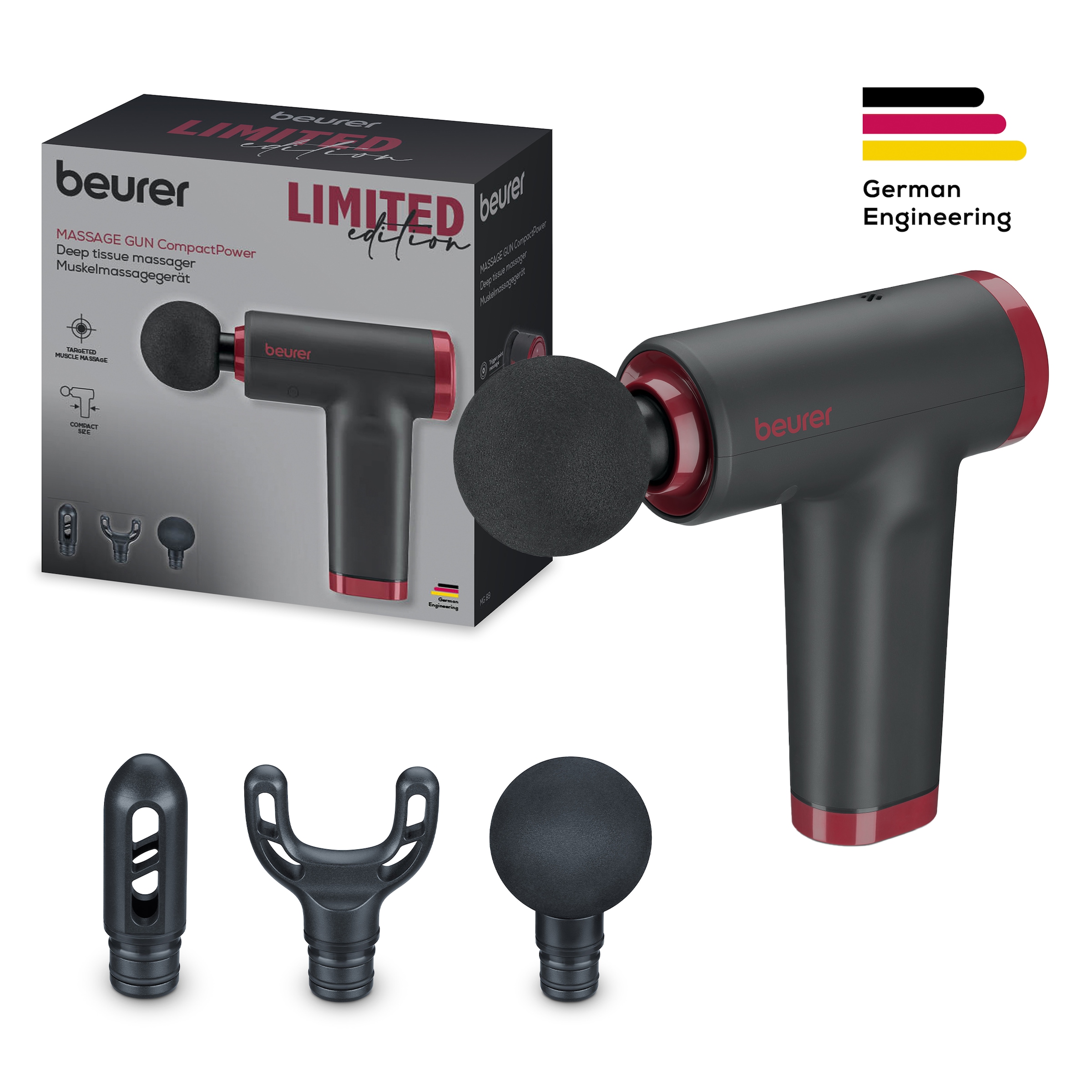 BEURER Massagepistole »MG 89 CompactPower Limited Edition 2025 in kompaktem Design« Aktivierung und Regeneration durch gezielte Muskelmassage