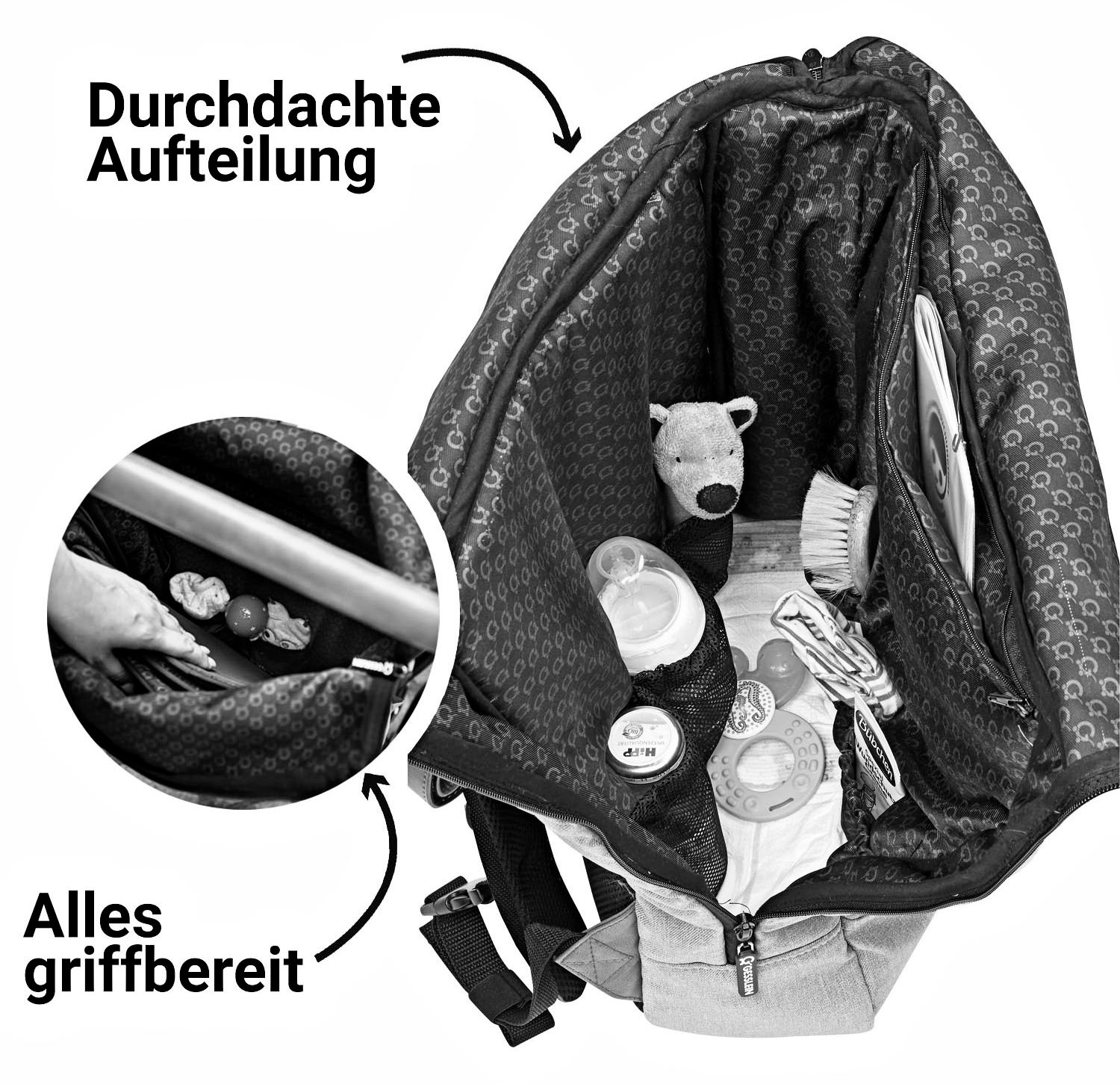 Gesslein Wickelrucksack »N°6, farn«, Made in Germany