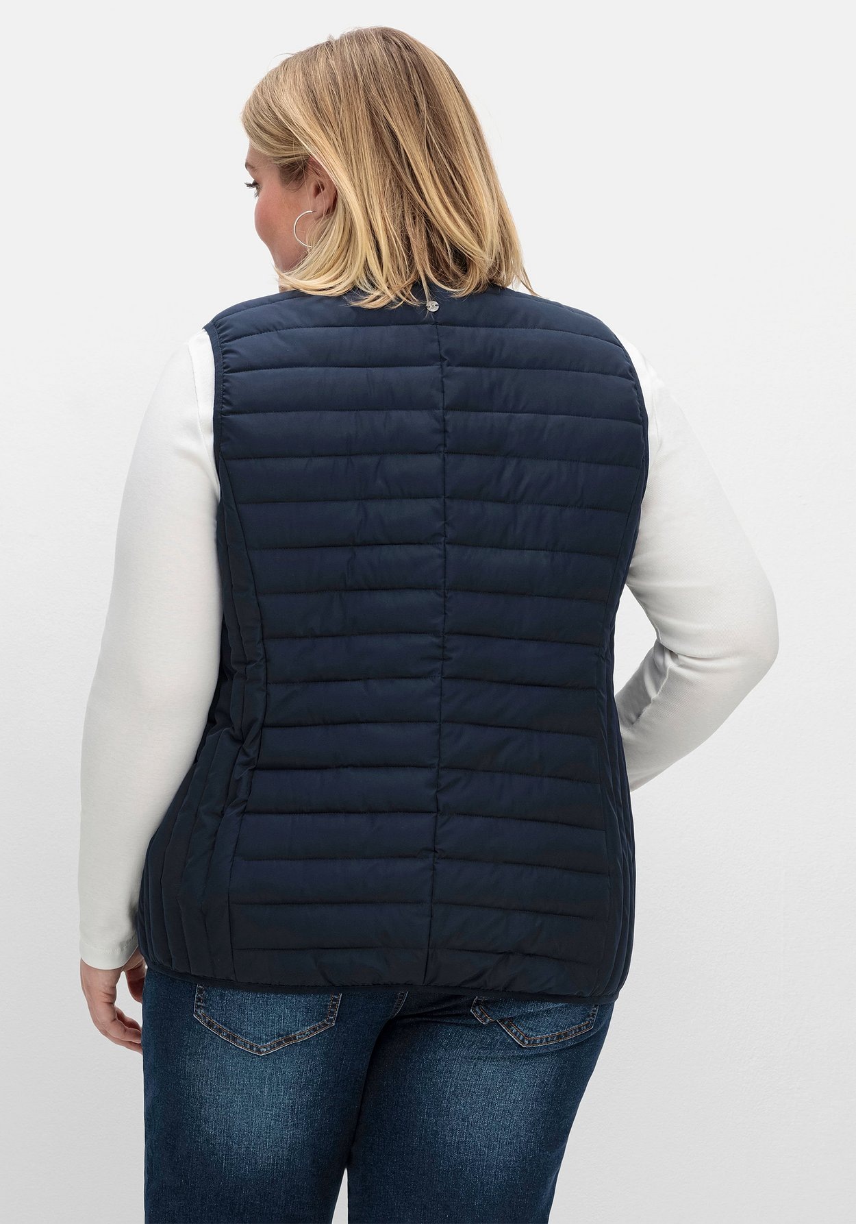 Sheego Steppweste »Steppweste mit 2-Wege-Zipper«, (1 tlg.), mit 2-Wege-Zipper