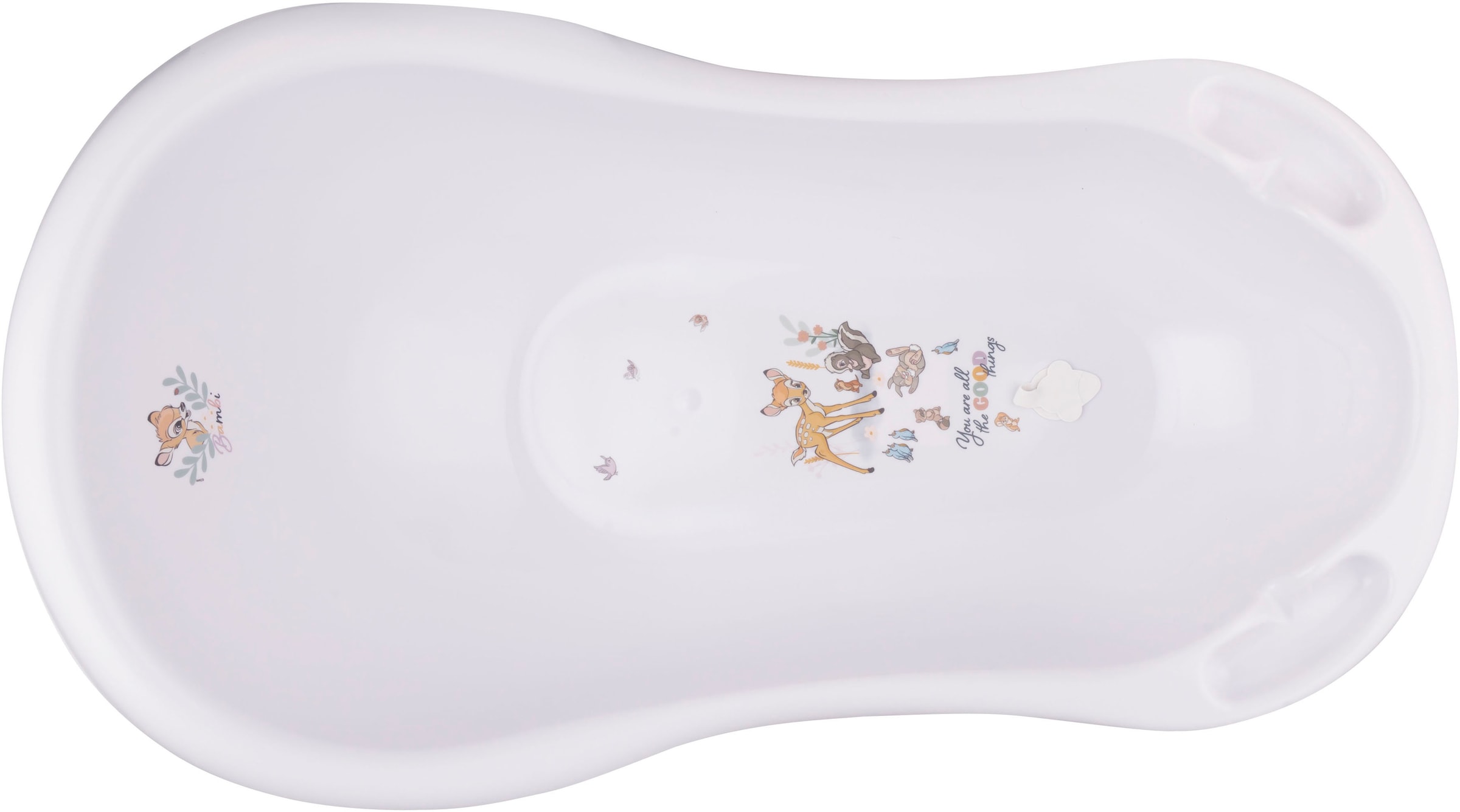 keeeper Babybadewanne »Maria - Bambi, nordic white«, mit Stöpsel, Made in Europe