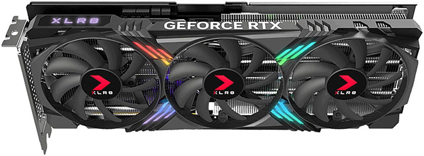 PNY Grafikkarte »GeForce RTX 4070 SUPER XLR8 Gaming VERTO EPIC-X RGB Overclocked Triple«, 12 GB, GDDR6X