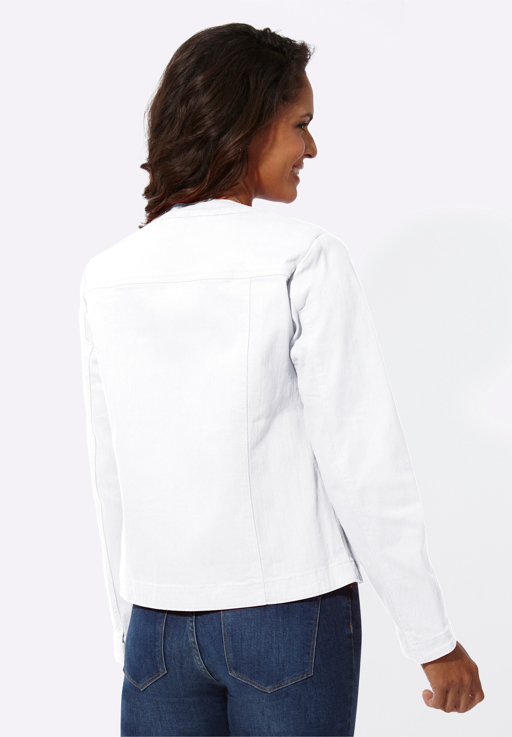 Witt Blusenblazer »Jeansblazer Jeansblazer mit Schulterpolstern«