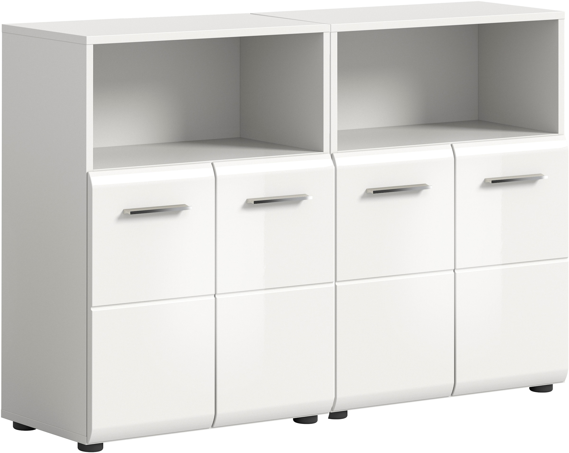 INOSIGN Badmöbel-Set »Florenz, 2-tlg. bestehend aus: 2x Midischrank«, Badezimmer, Bad...