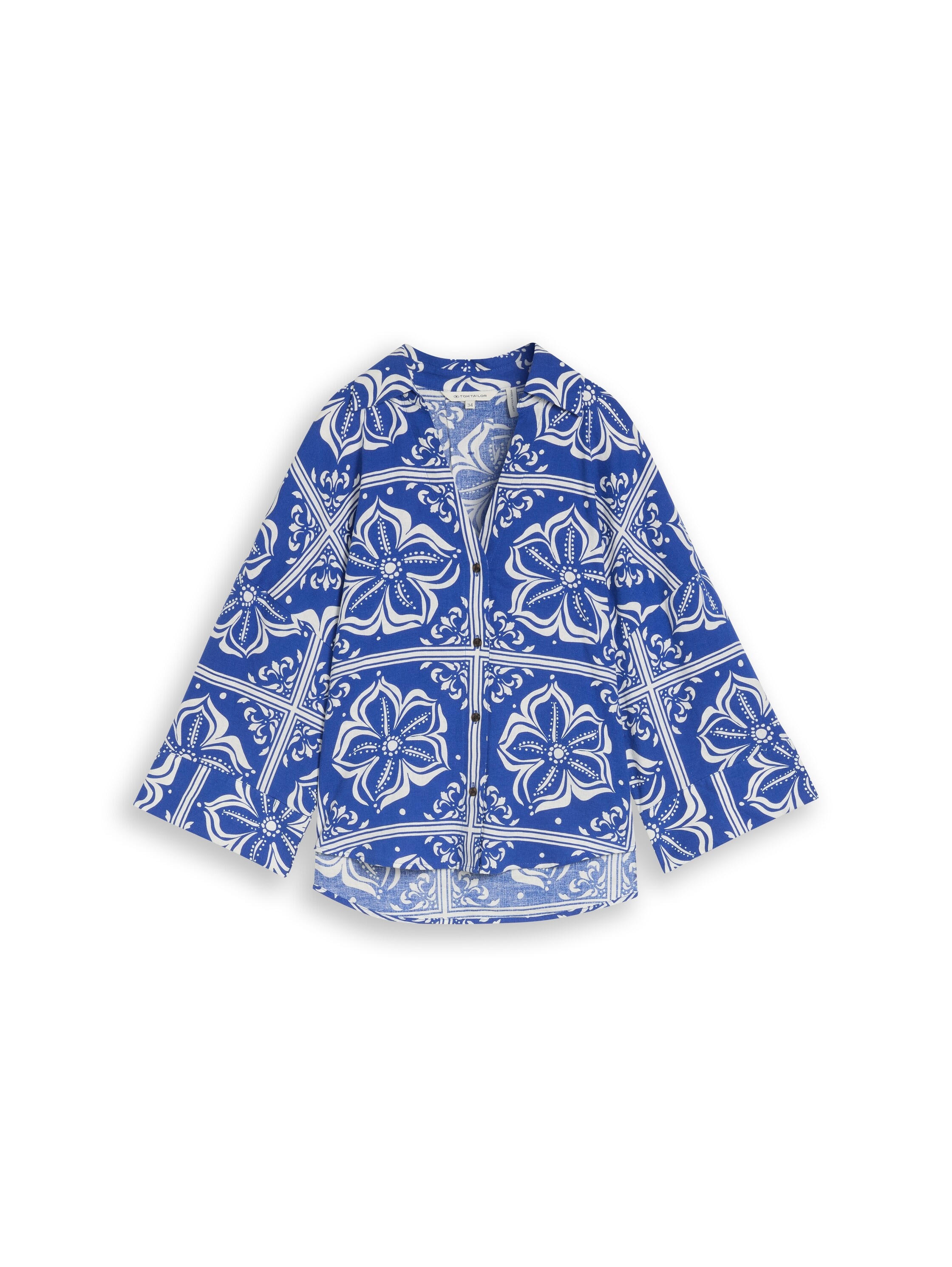 TOM TAILOR Hemdbluse mit All-Over Print