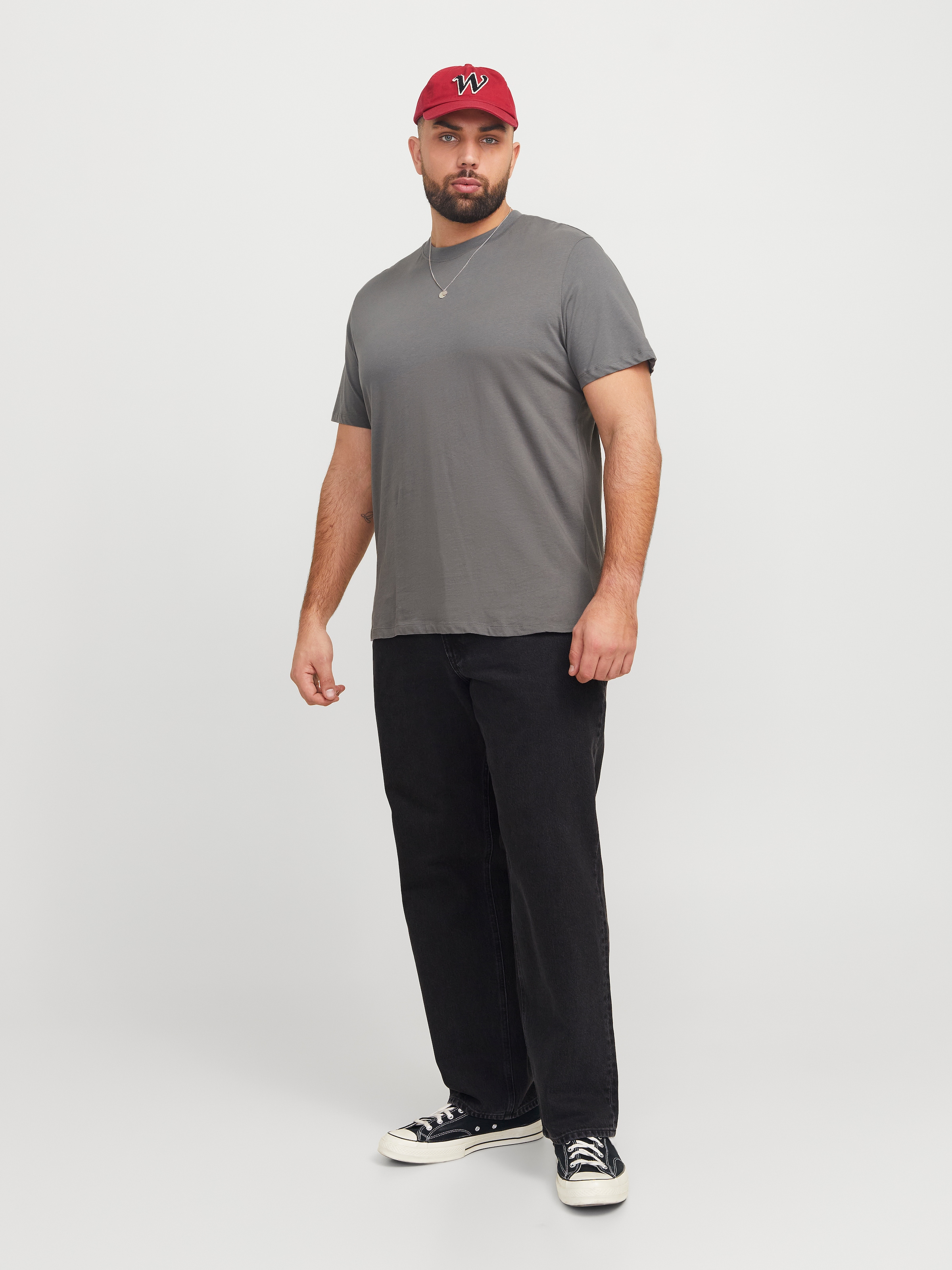 Jack & Jones PlusSize T-Shirt »JJEBRADLEY TEE SS NOOS PLS«, mit Rundhalsausschnitt