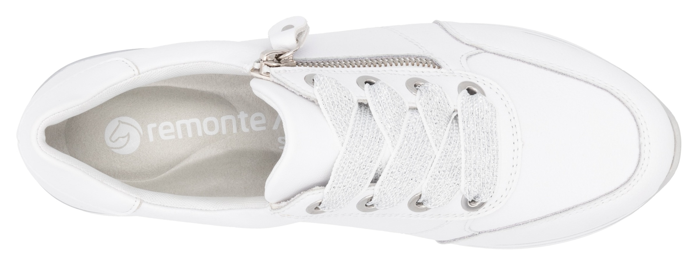 Remonte Plateausneaker, Freizeitschuh, Halbschuh, Schnürschuh mit gepolstertem Schaftrand
