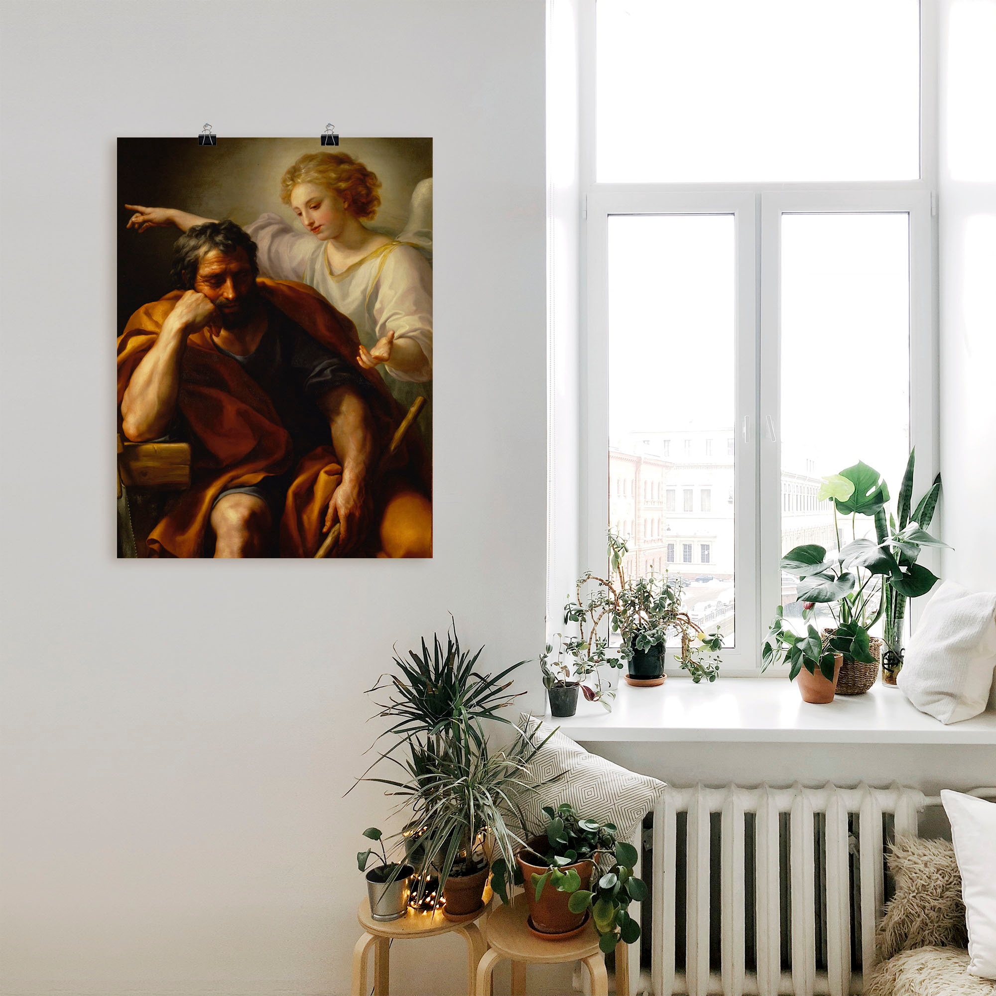 Artland Wandbild »Der Traum des Hl. Joseph. 1773/1774.«, Religion, (1 St.), als Leinwandbild, Wandaufkleber oder Poster in versch. Größen