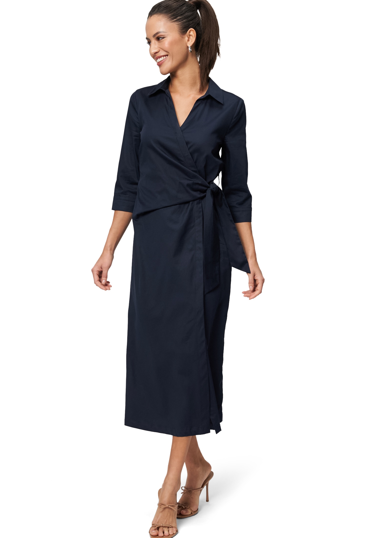 Zero Midikleid »Midikleid mit Wickeloptik«