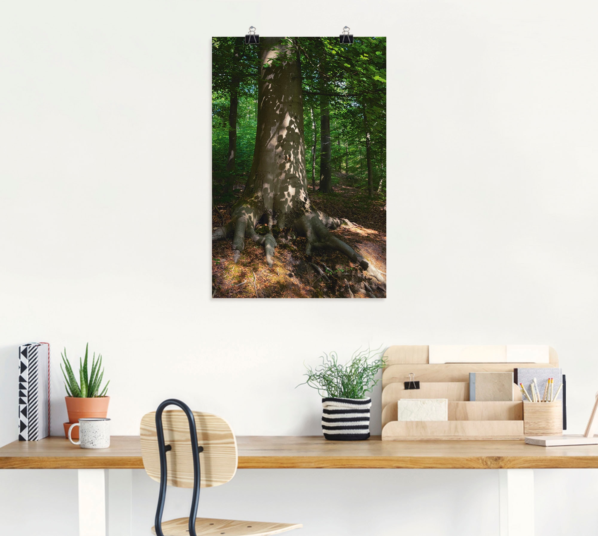 Artland Wandbild »Waldimpression«, Baumbilder, (1 St.), als Leinwandbild, Poster in verschied. Größen