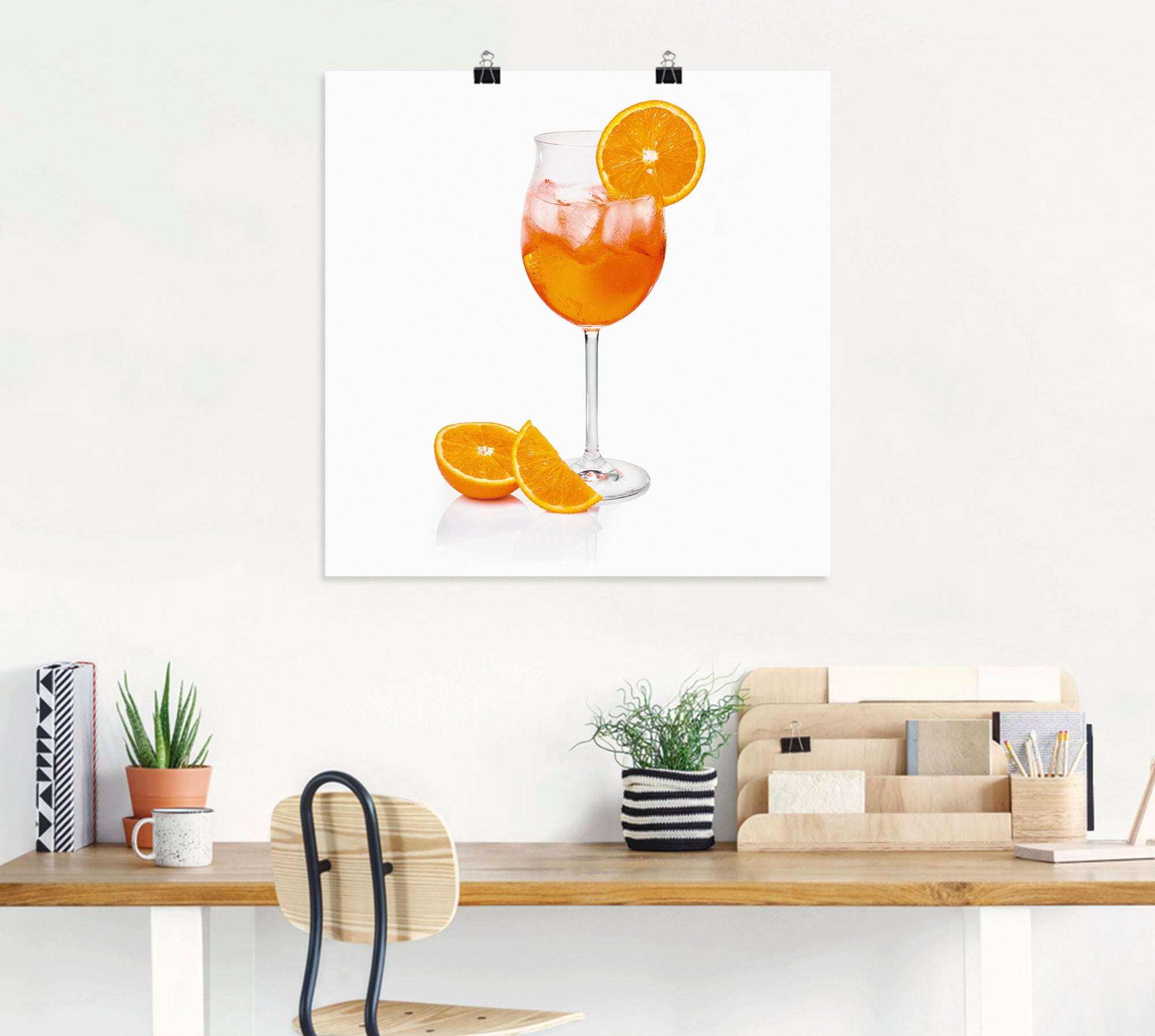 Artland Wandbild »Aperol Spritz mit einer Scheibe Orange« Getränke 1 Stk. tlg. als Leinwandbild, Poster in verschied. Größen