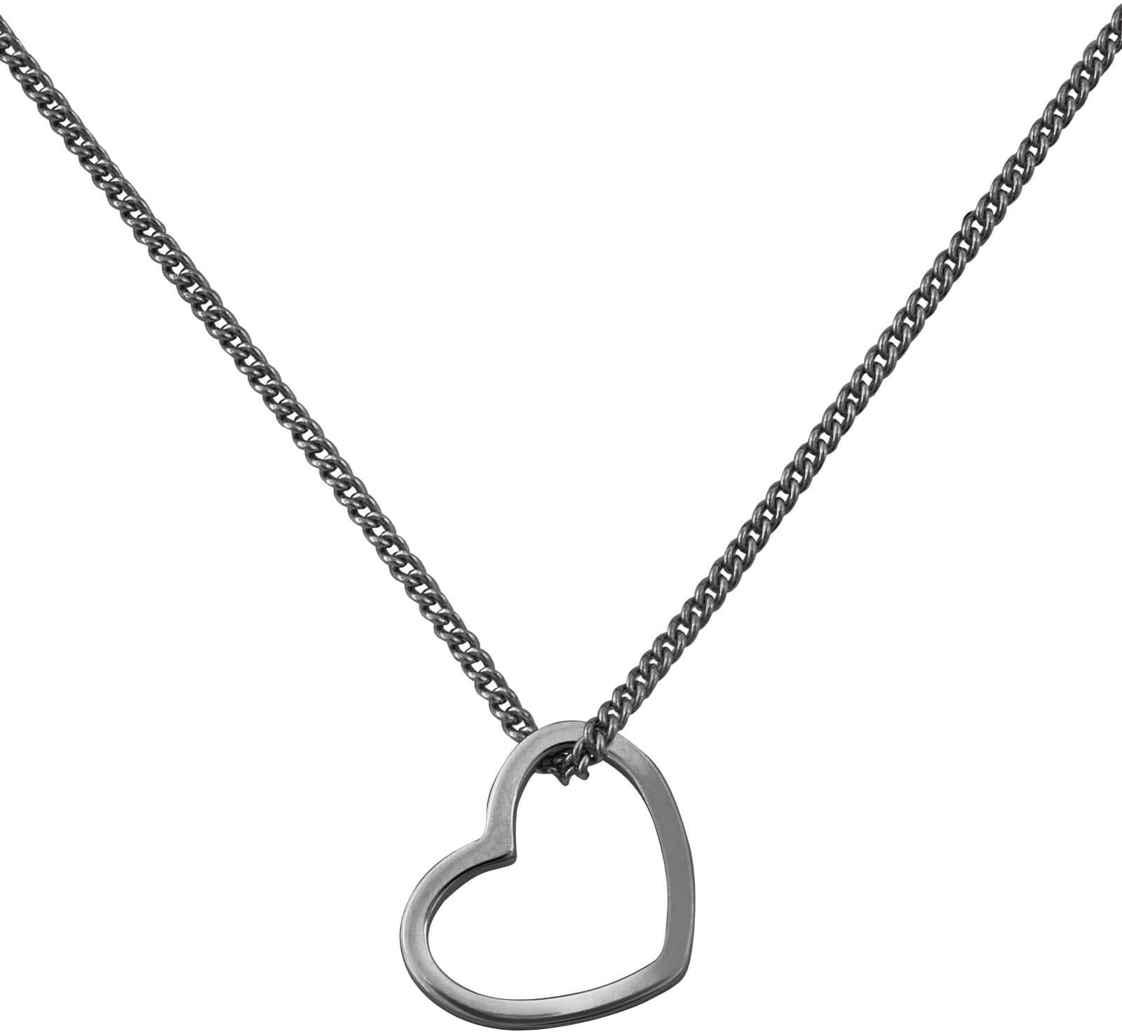 modabilé Kette mit Anhänger »Schmuck Geschenk Silber 925 Halsschmuck Halskette Heart Herz«, (inkl. Putztuch)