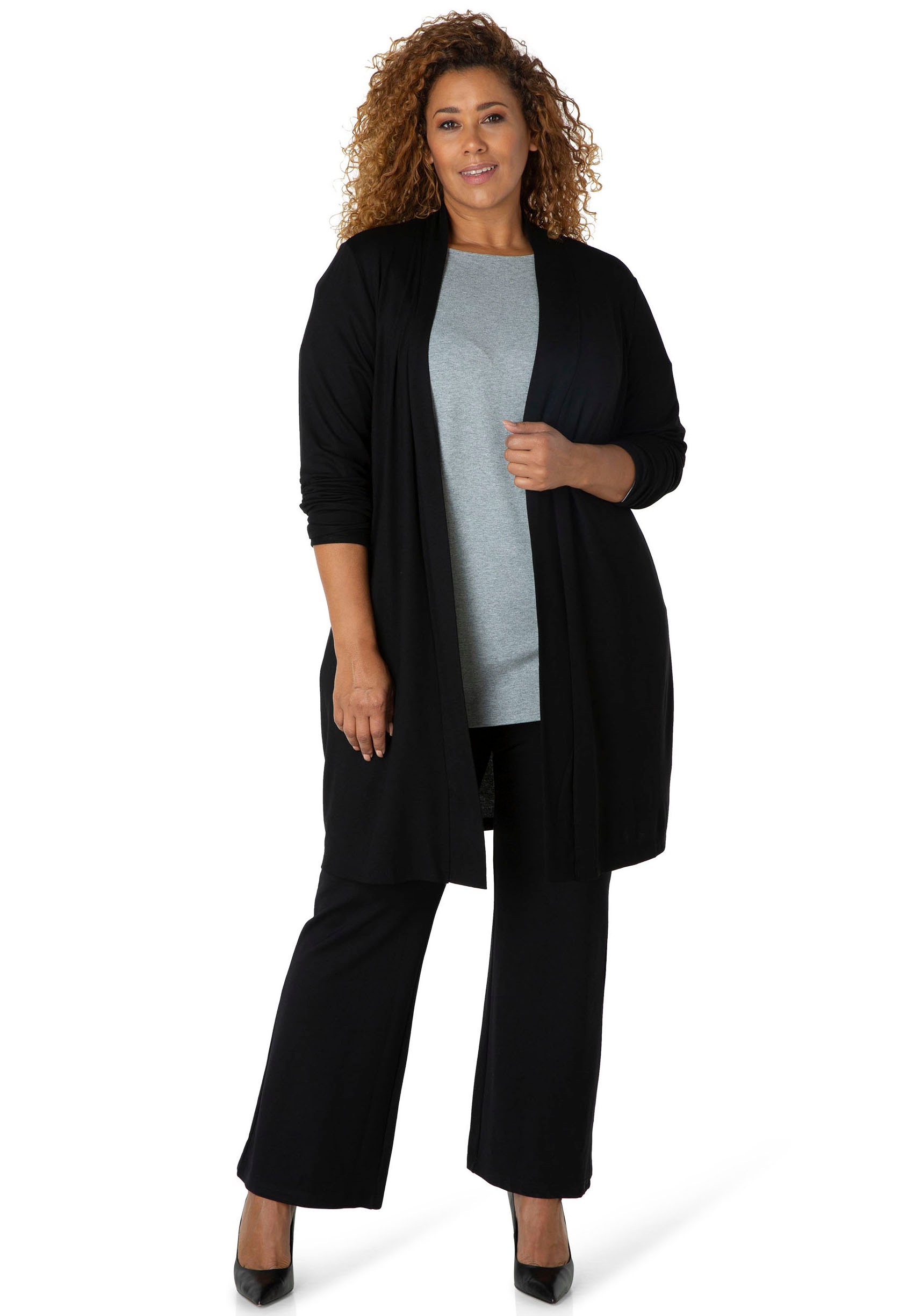 BSIC by Yesta Longstrickjacke »Ayla Long«, Figurumspielend